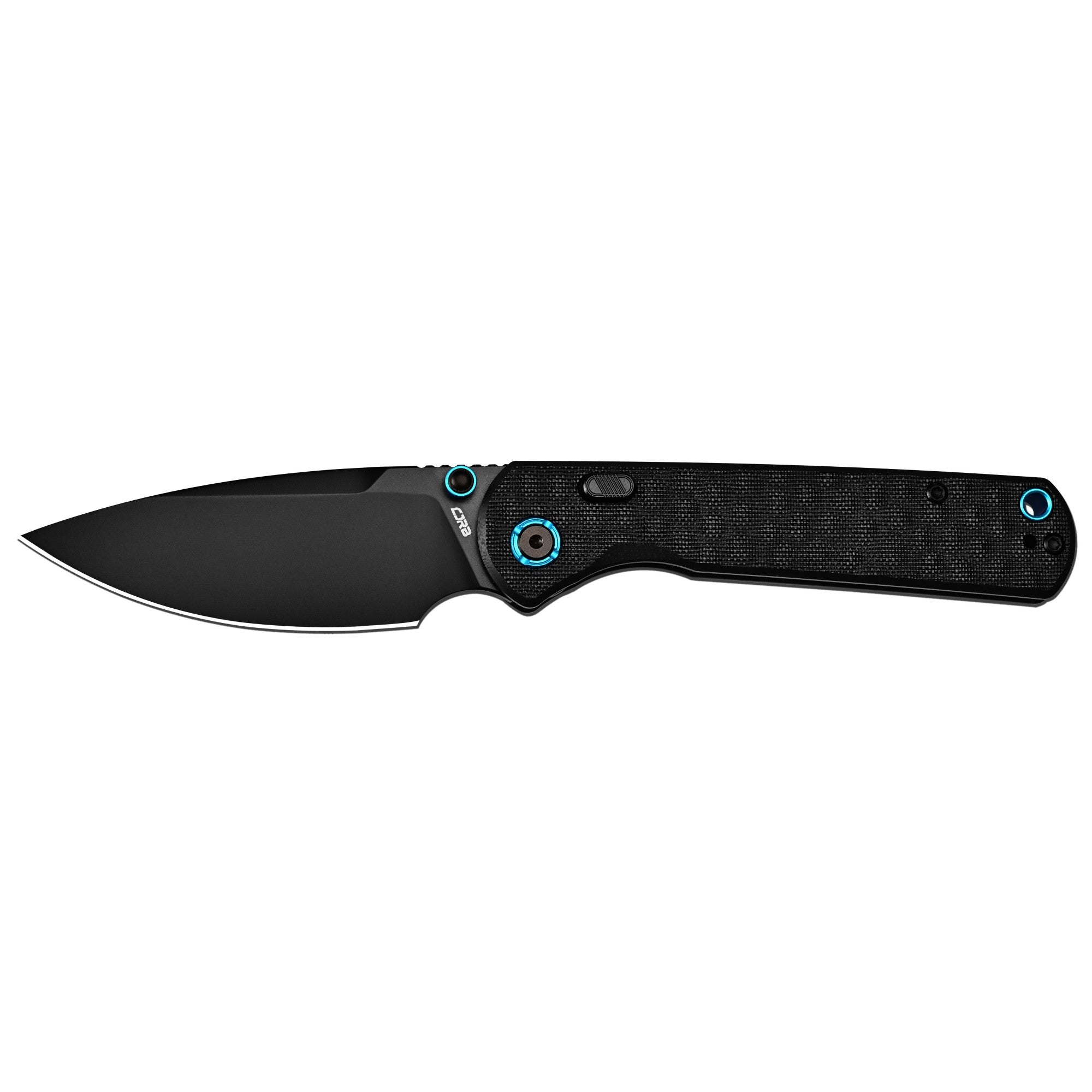 CJRB Latitude Thumb Stud & Top Liner Lock EDC Knife G10(3D-Textured) Handle(3.47'' AR-RPM9 Steel Black PVD Blade) J1975-NBK (Exclusive)