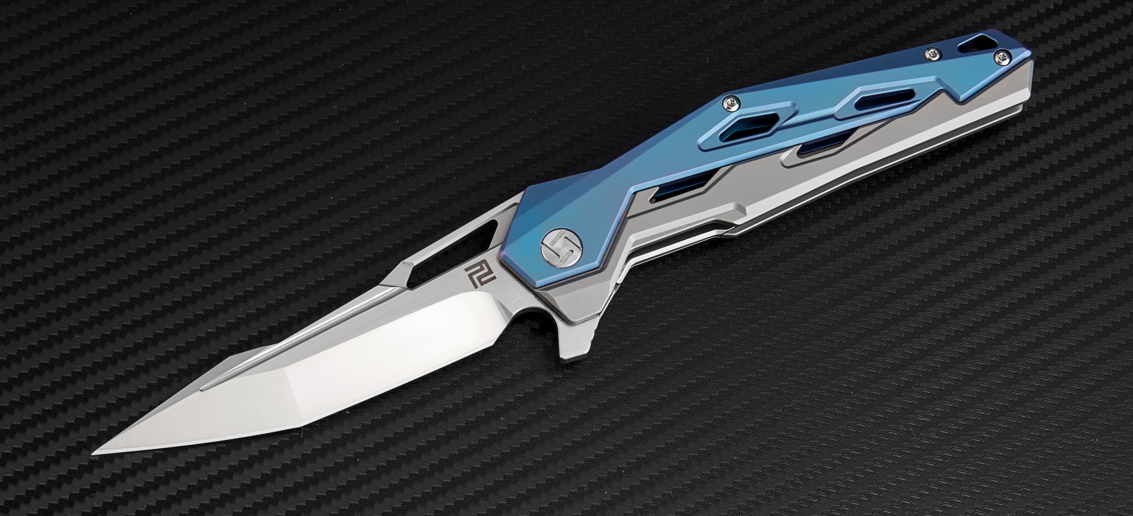 Artisan Cutlery Bombardier ATZ-1812G S35VN Blade Titanium Handle Folding Knives