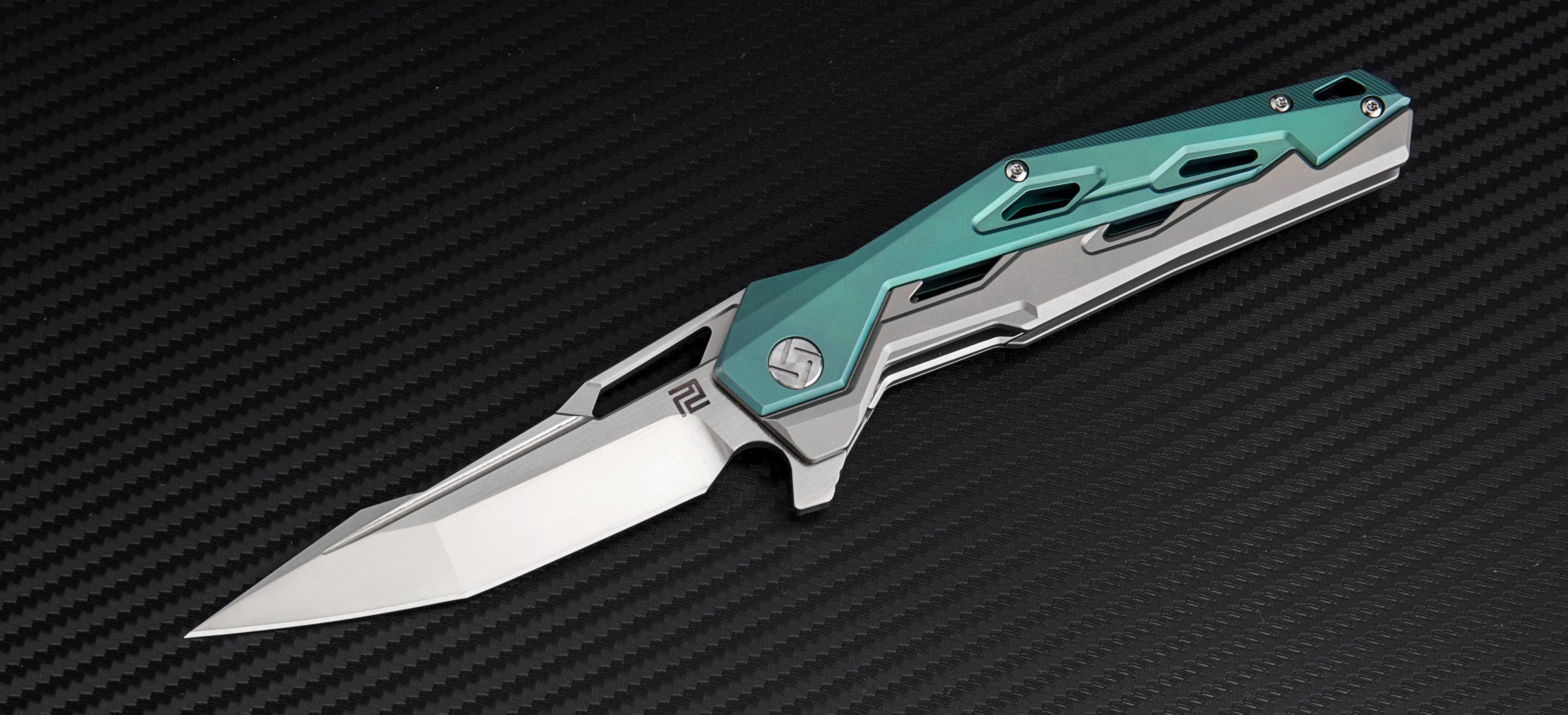 Artisan Cutlery Bombardier ATZ-1812G S35VN Blade Titanium Handle Folding Knives