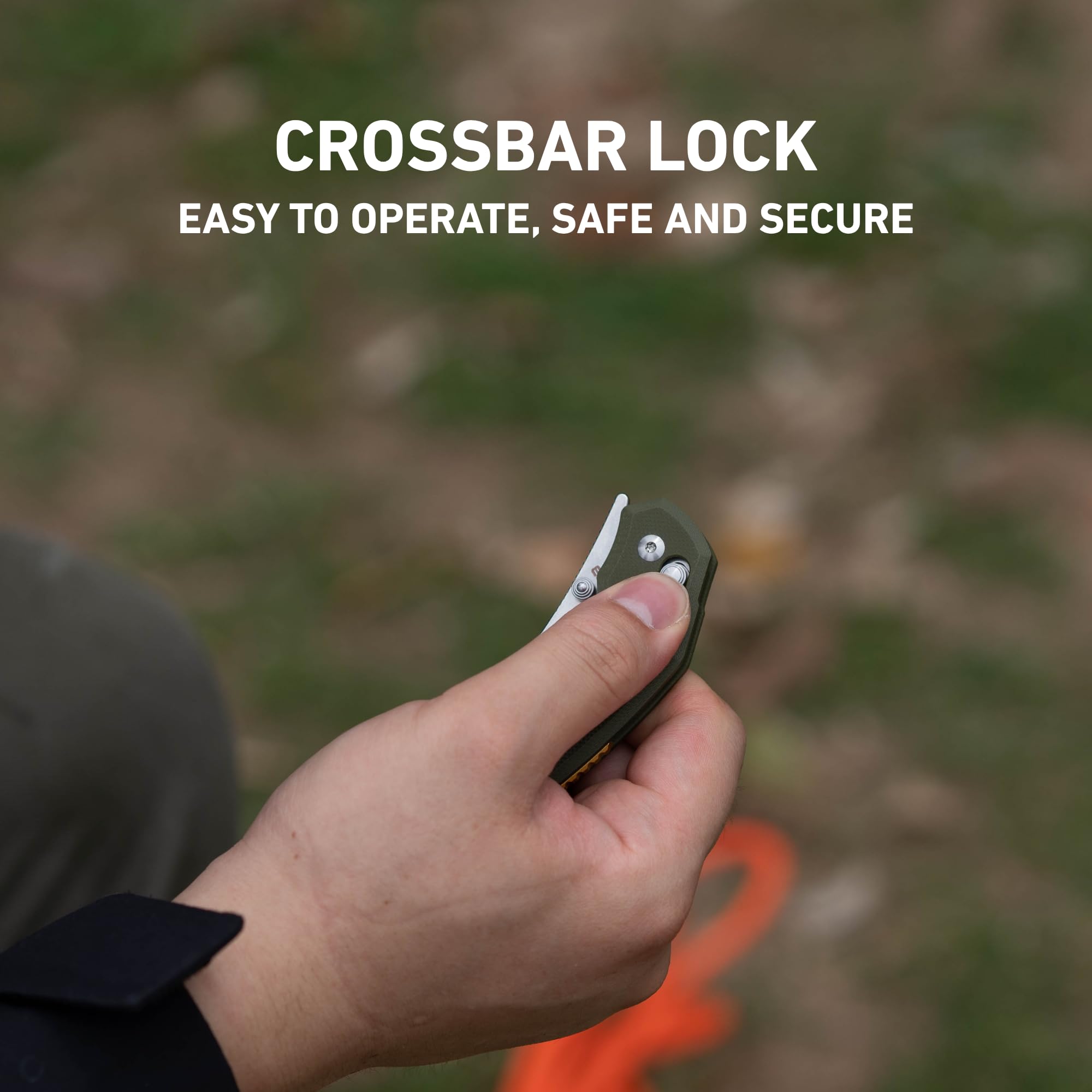 CJRB Nanner J1955 AR-RPM9 Steel Blade G10 Handle Folding Knives, Green