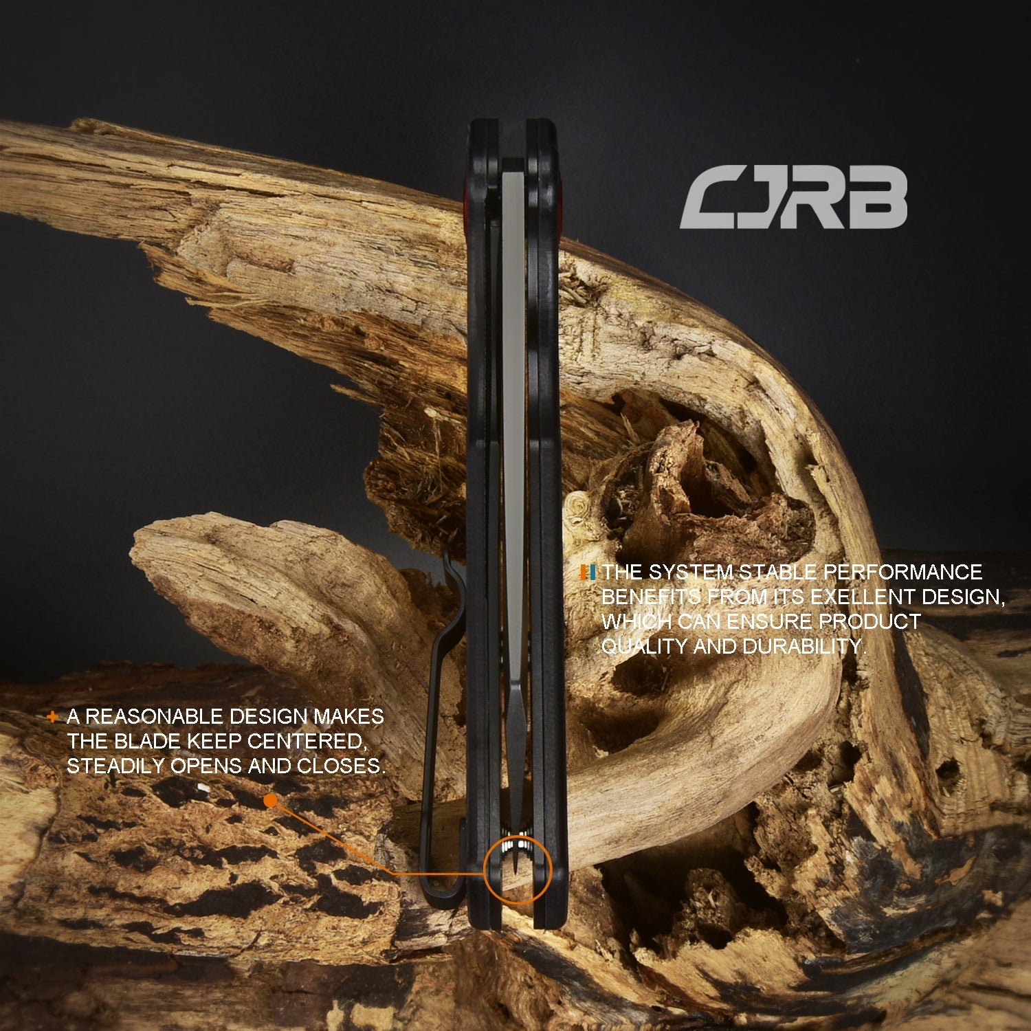 CJRB Crag J1904 AR-RPM9 Steel Black Pvd Blade Carbon Fiber Handle Folding Knives