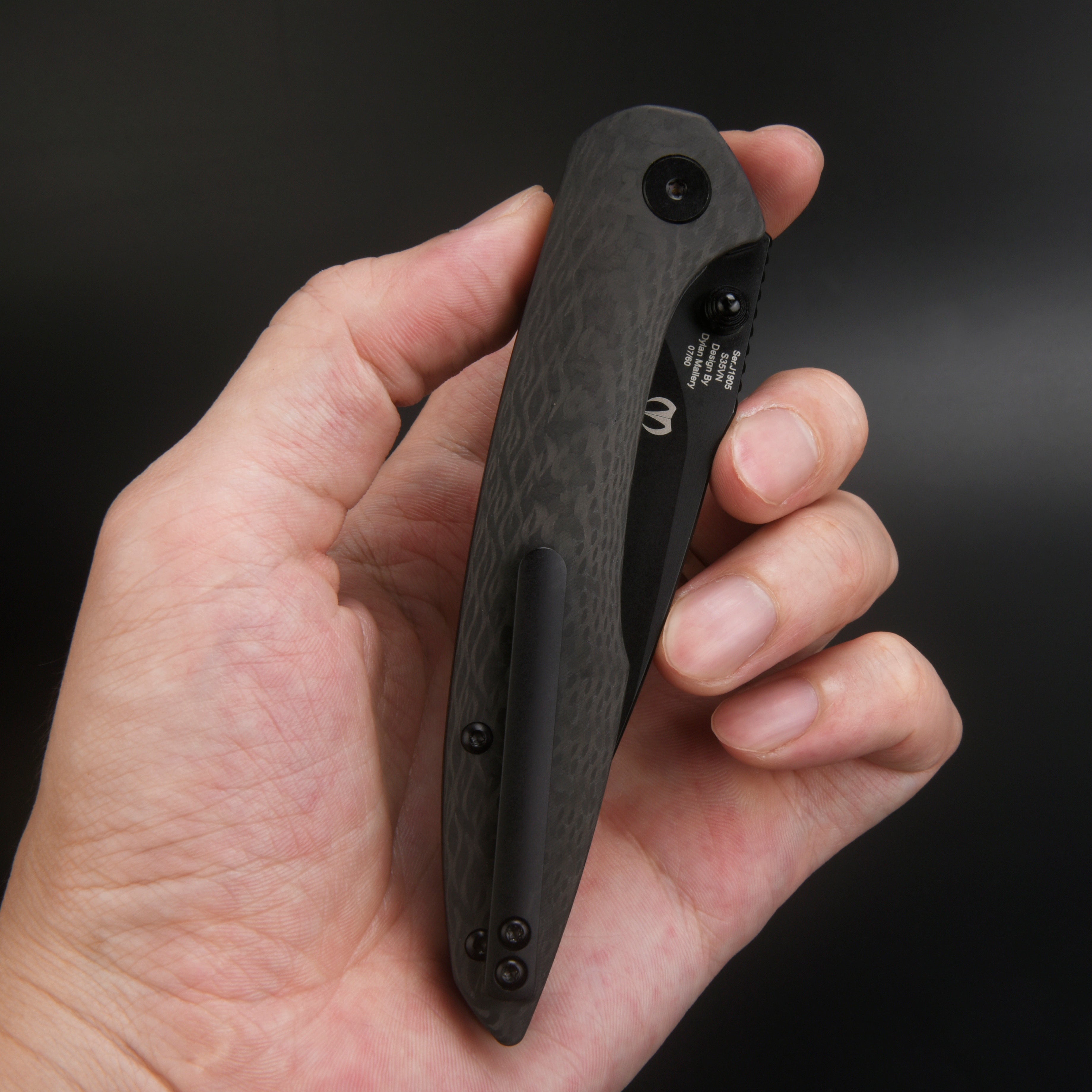 CJRB Centros J1905 S35VN Blade Carbon Fiber Handle Folding Knives(Limited Edition)