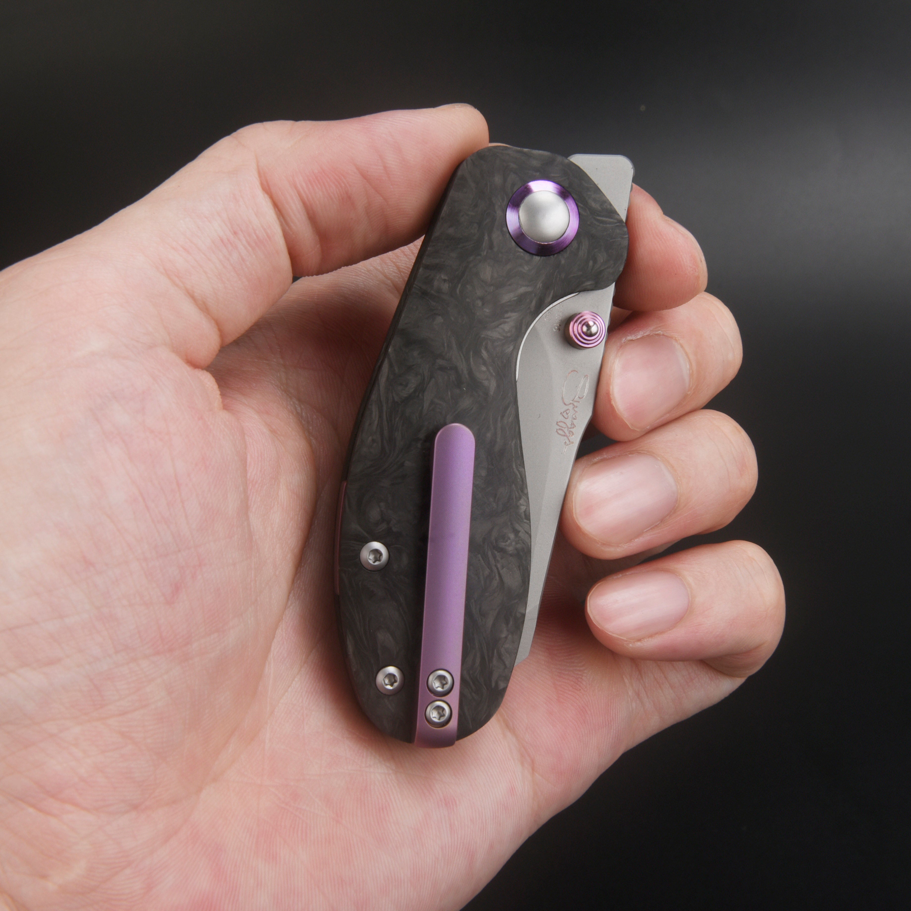 CJRB Maileah J1918 M390 Blade Marbled Carbon Fiber Handle Folding Knives(Limited Edition)