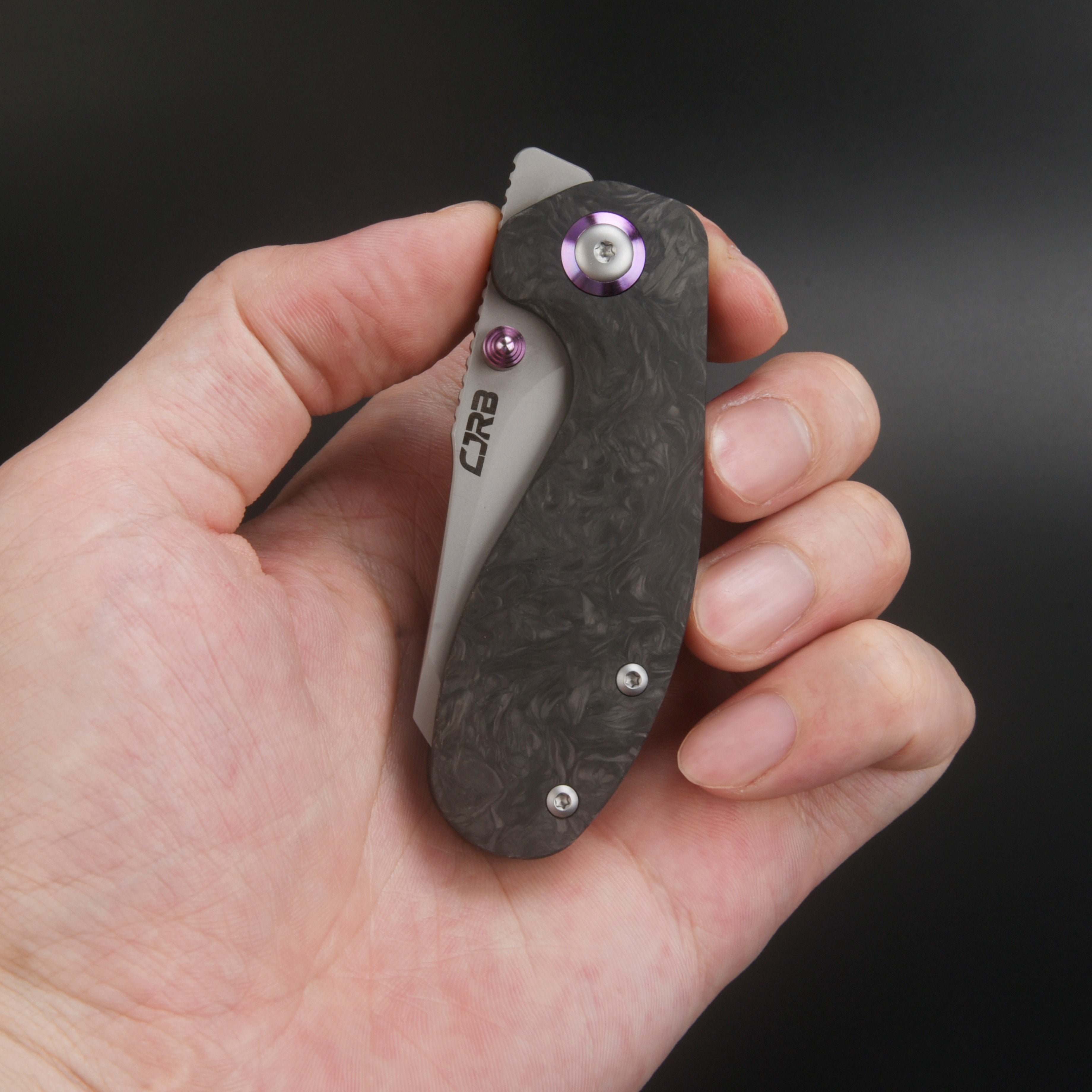 CJRB Maileah J1918 M390 Blade Marbled Carbon Fiber Handle Folding Knives(Limited Edition)