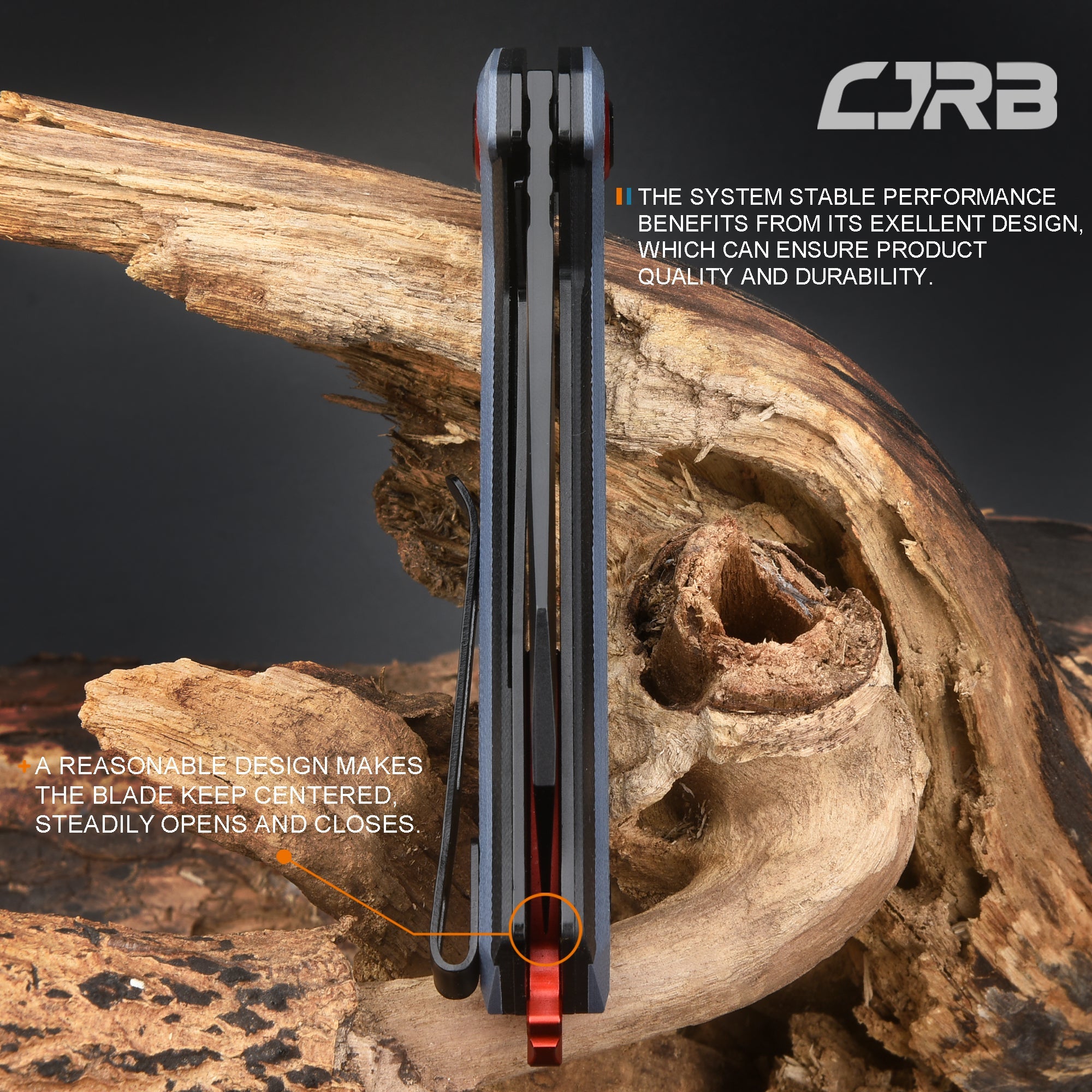CJRB Tigris J1919 AR-RPM9 Steel Black Pvd Blade Black&Blue G10 Handle Pocket Knives Folding Knives Edc Knives
