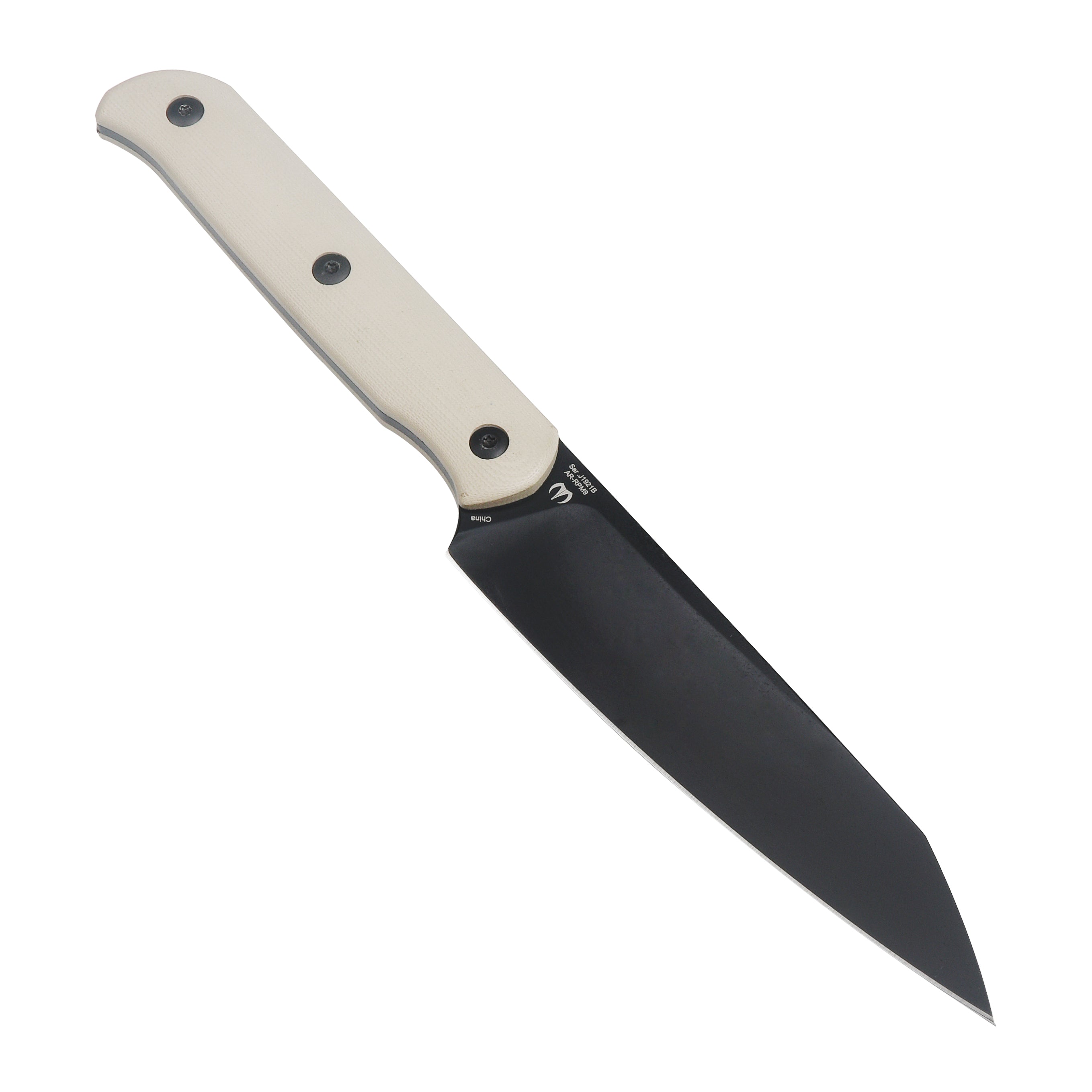 CJRB Silax J1921b AR-RPM9 Black Pvad Coated Blade G10 Handle Fixed Blade Knives