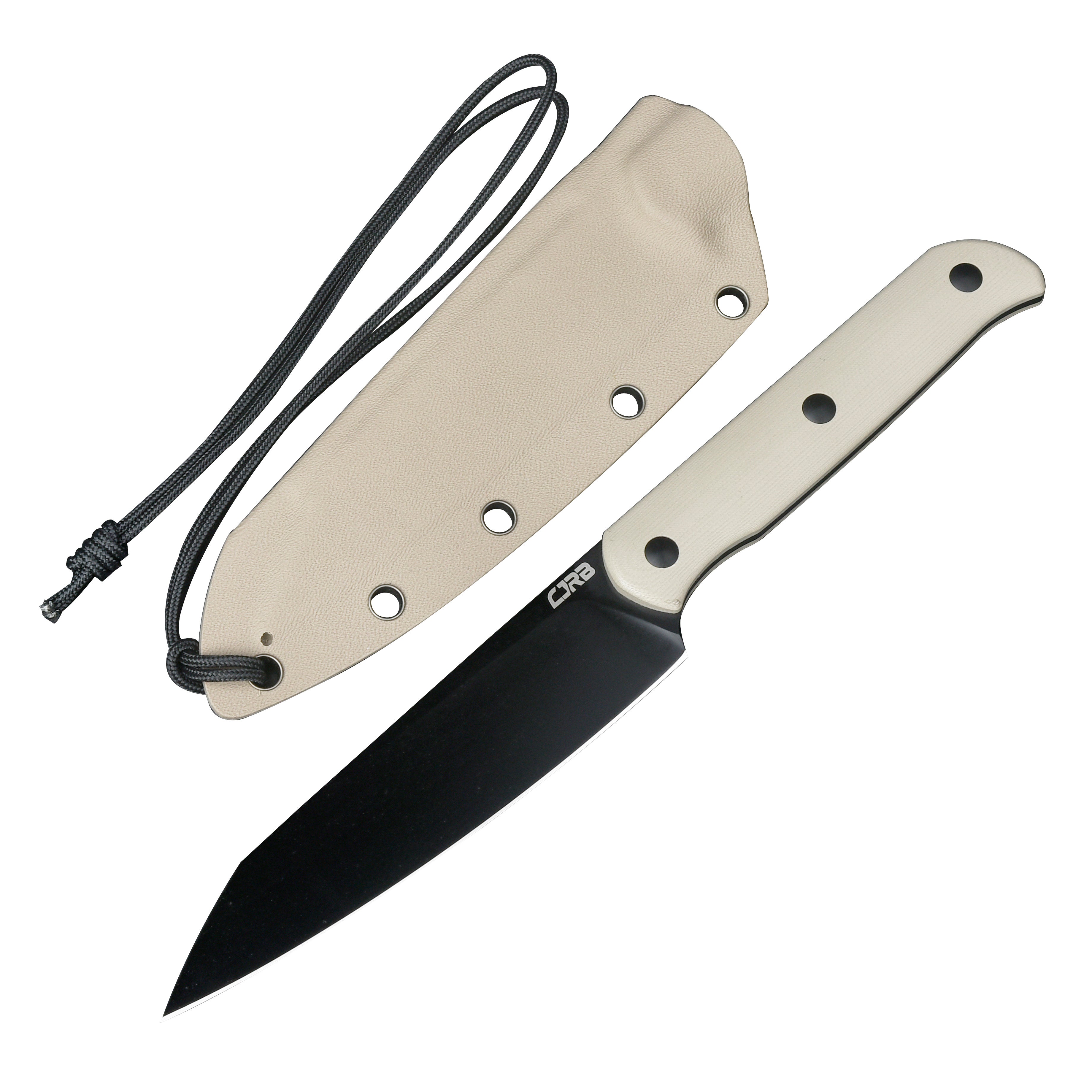 CJRB Silax J1921b AR-RPM9 Black Pvad Coated Blade G10 Handle Fixed Blade Knives
