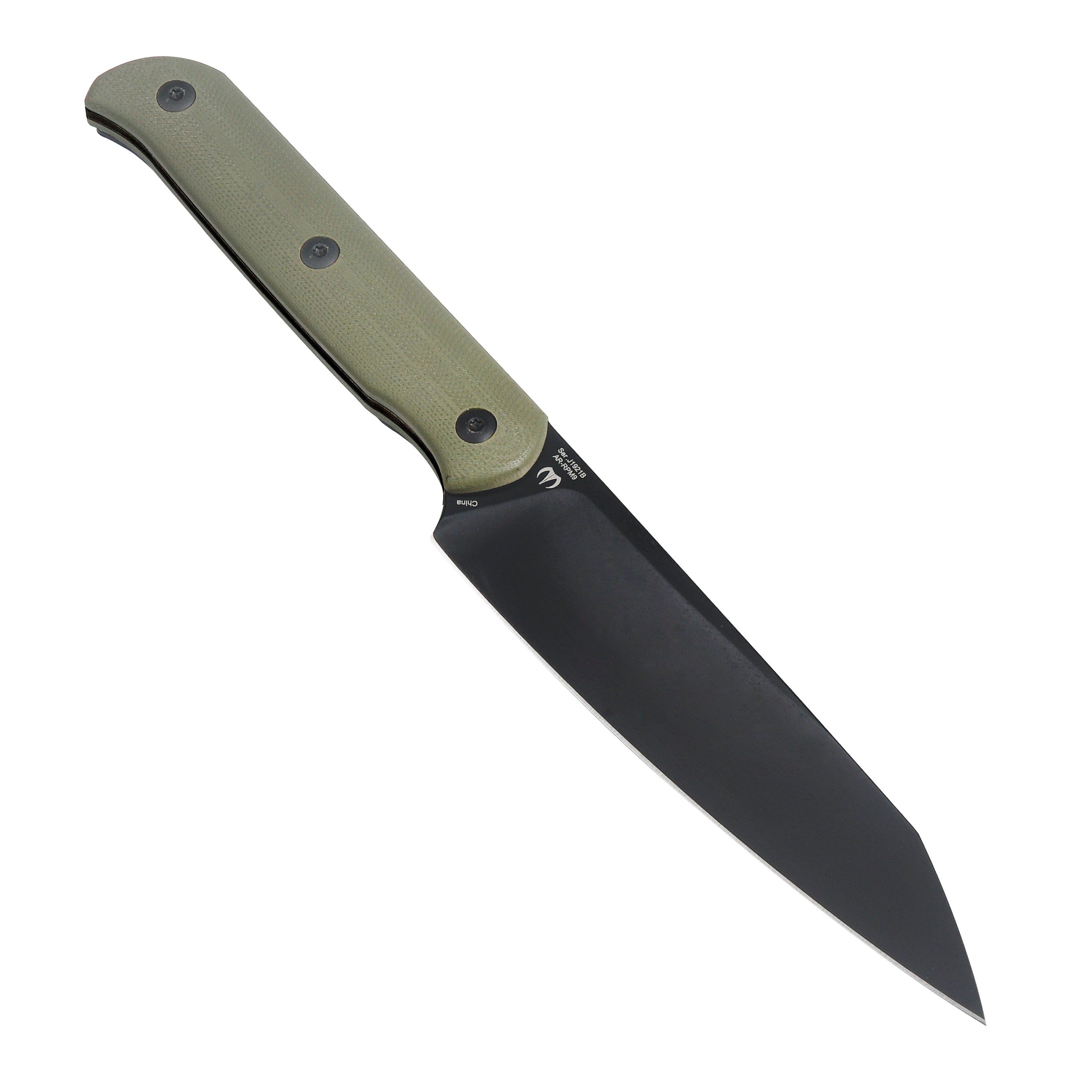 CJRB Silax J1921b AR-RPM9 Black Pvad Coated Blade G10 Handle Fixed Blade Knives
