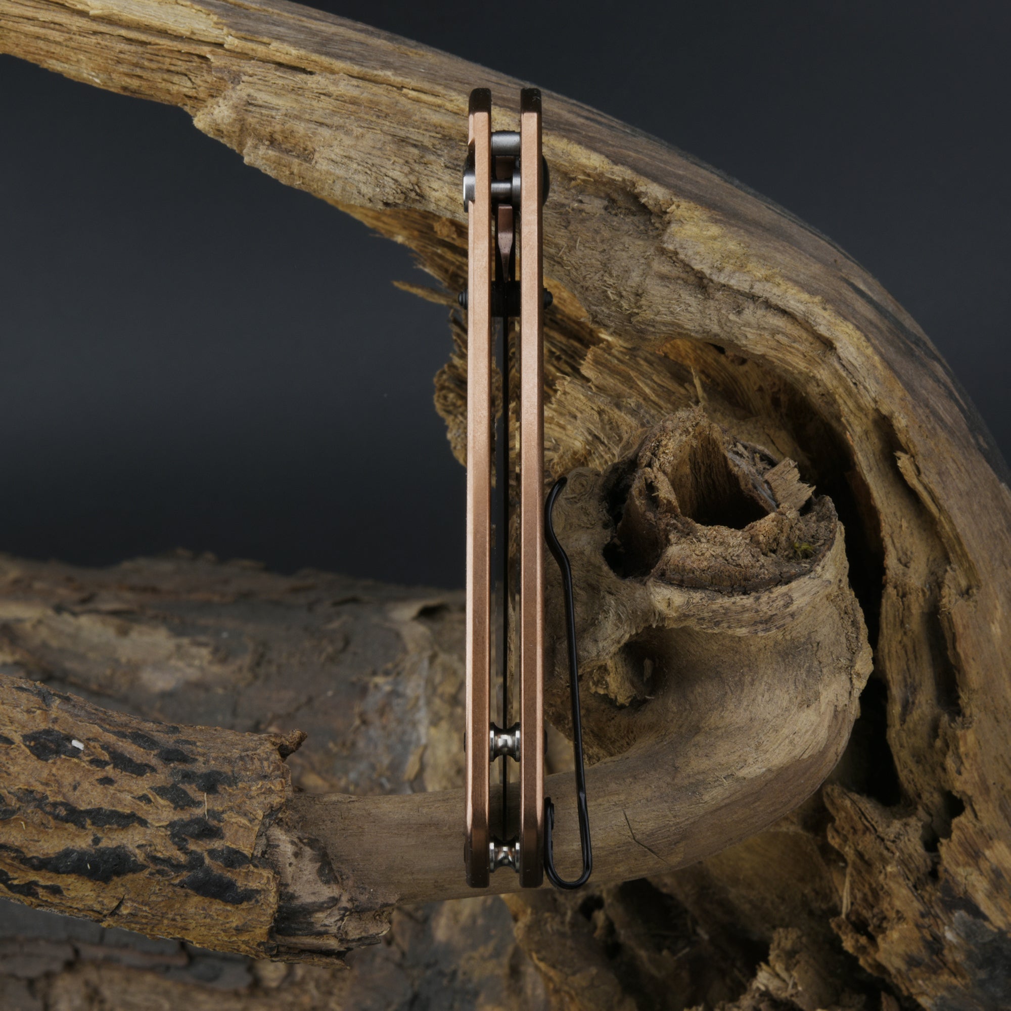 CJRB Pyrite J1925 AR-RPM9 Steel Blade Steel Handle Folding Knives Copper Colored