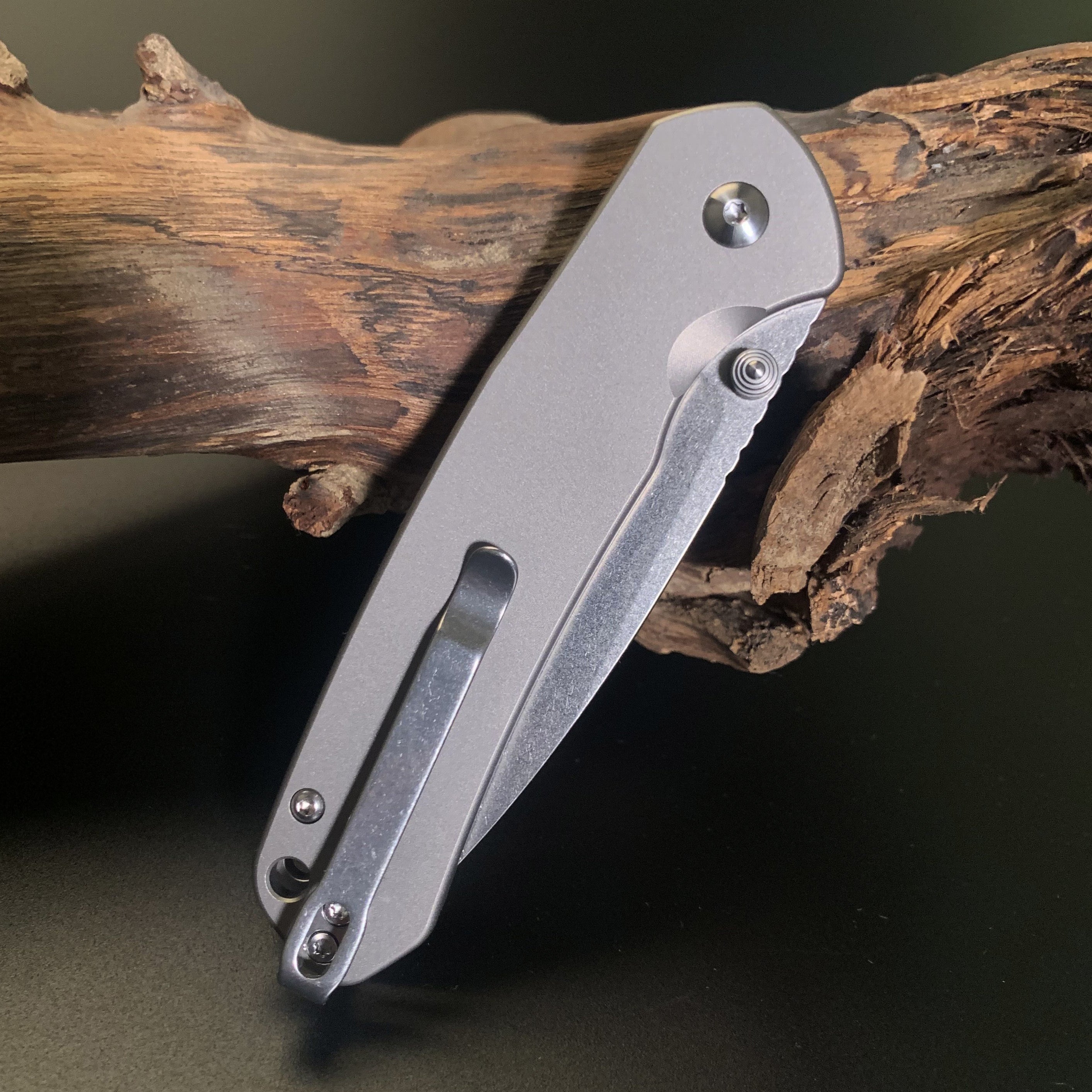 CJRB Pyrite J1925T AR-RPM9 Steel Blade Titanium Handle Folding Knives