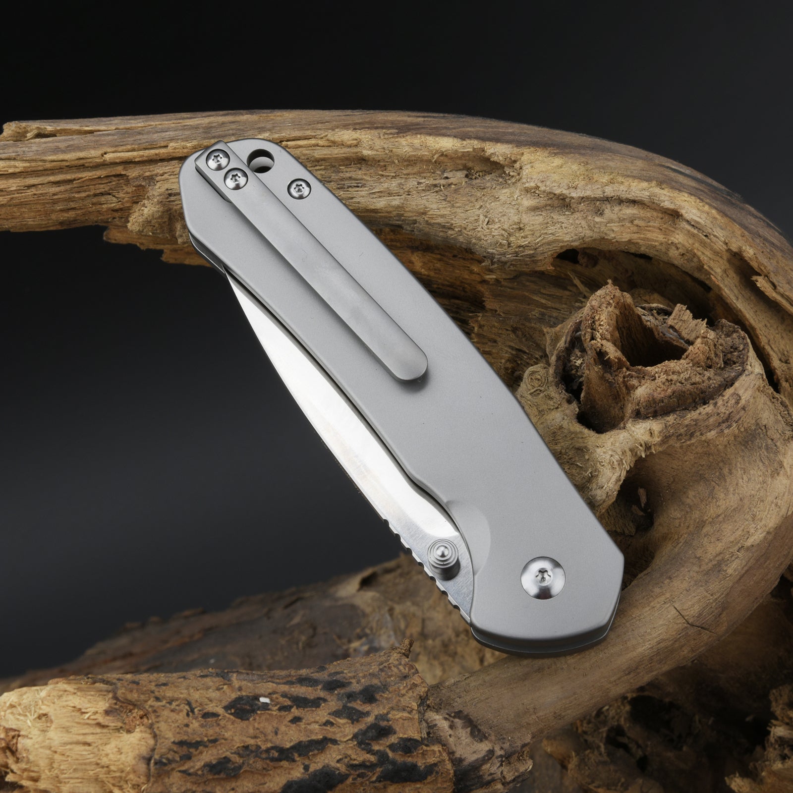 CJRB Pyrite J1925TI-ODG S35VN Blade Titanium And Micarta Handle Folding Knives(Limited Edition)