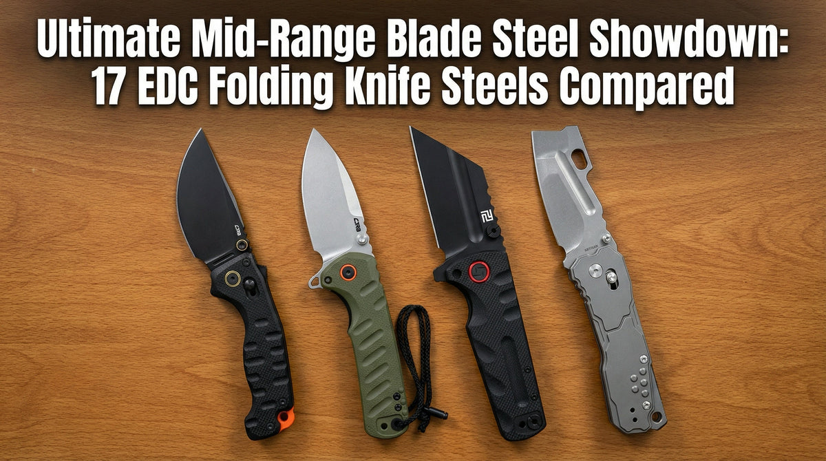 Ultimate Mid-Range Blade Steel Showdown: 17 EDC Folding Knife Steels C