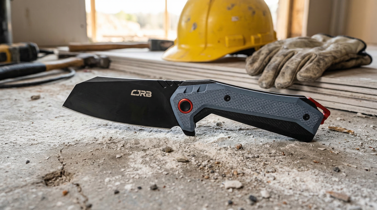 CJRB Tigris Heavy Duty Cleaver Pocket Knife for Construction Workers