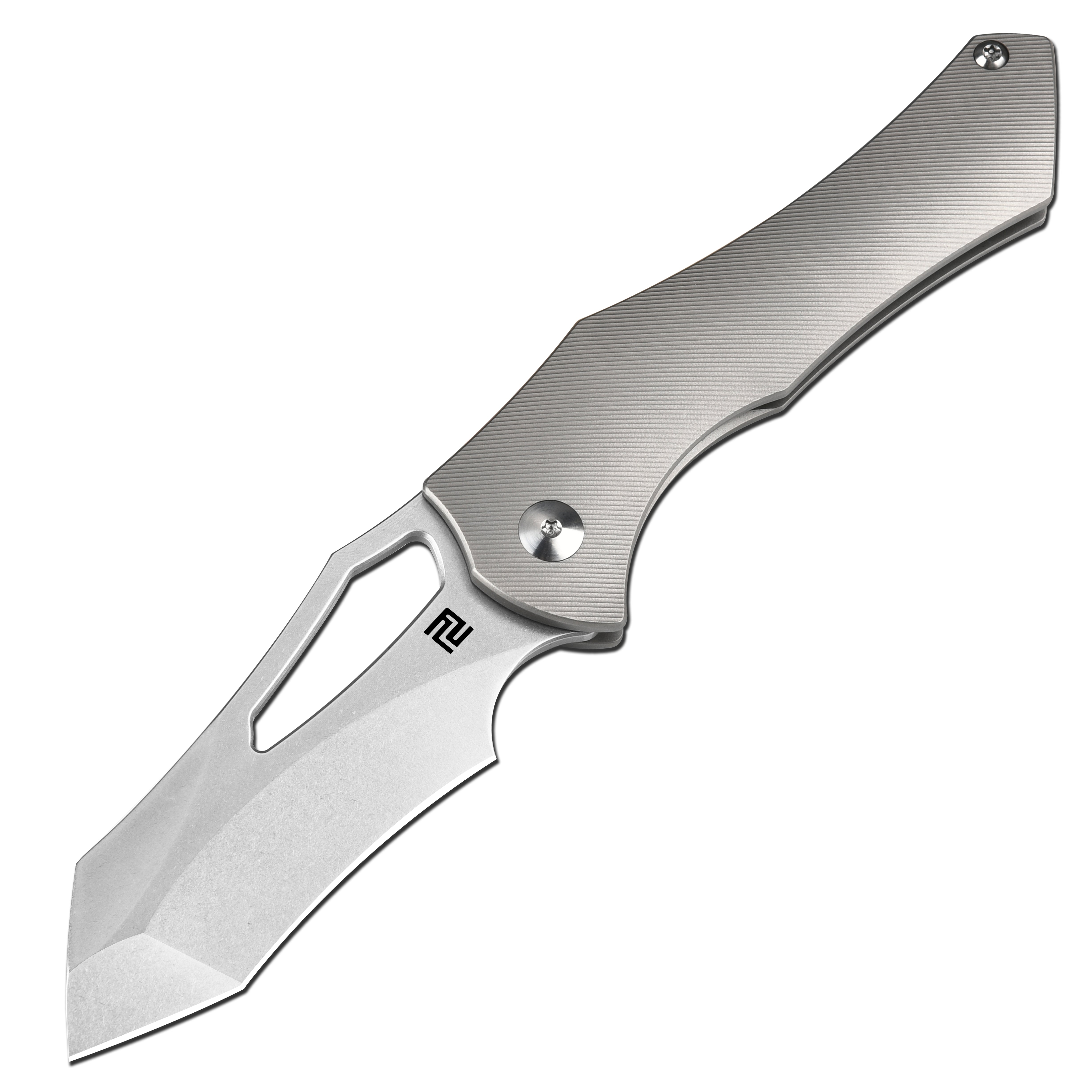 ArtisanCutlery Baskin 1853G S90V Blade Titanium Handle Folding Knives