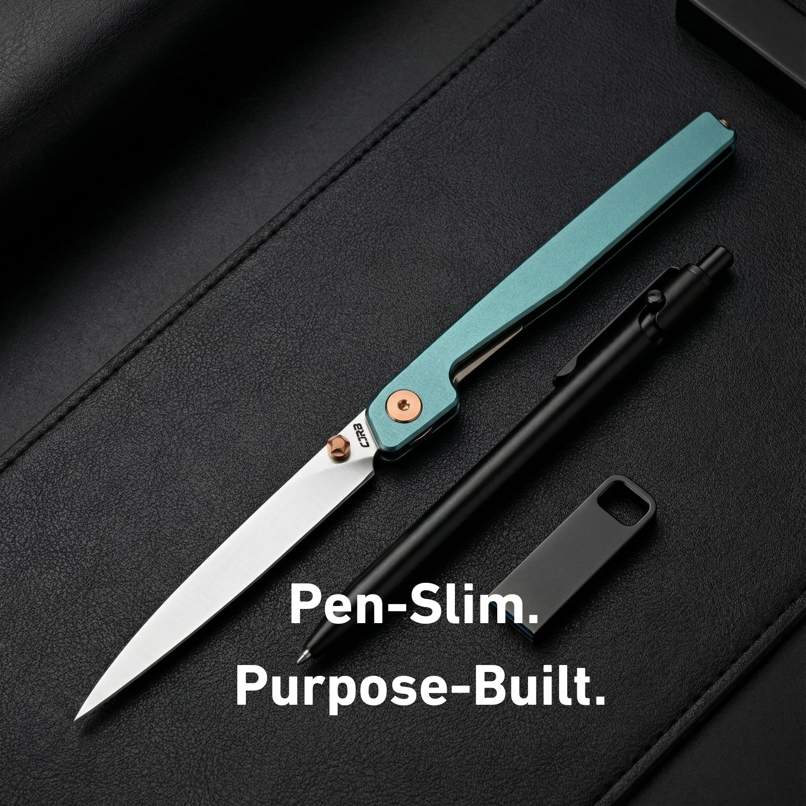 CJRB Lanky Thumb Stud & Liner Lock Knife Blue Aluminum Handle (3.58'' AR-RPM9 Sand Polish Blade) J1965-BU