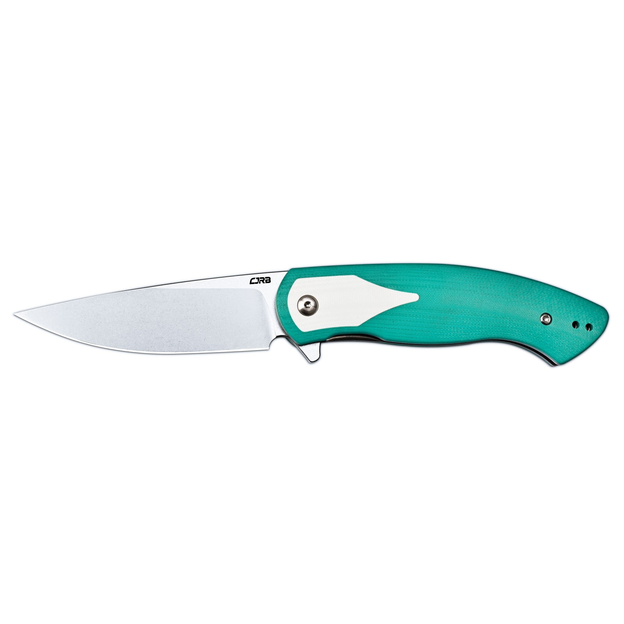 CJRB Rodayo Flipper & Liner Lock Folding Knife Green G10 Handle (3.78'' Stone Wash AR-RPM9 Steel Blade) J1972-GWH
