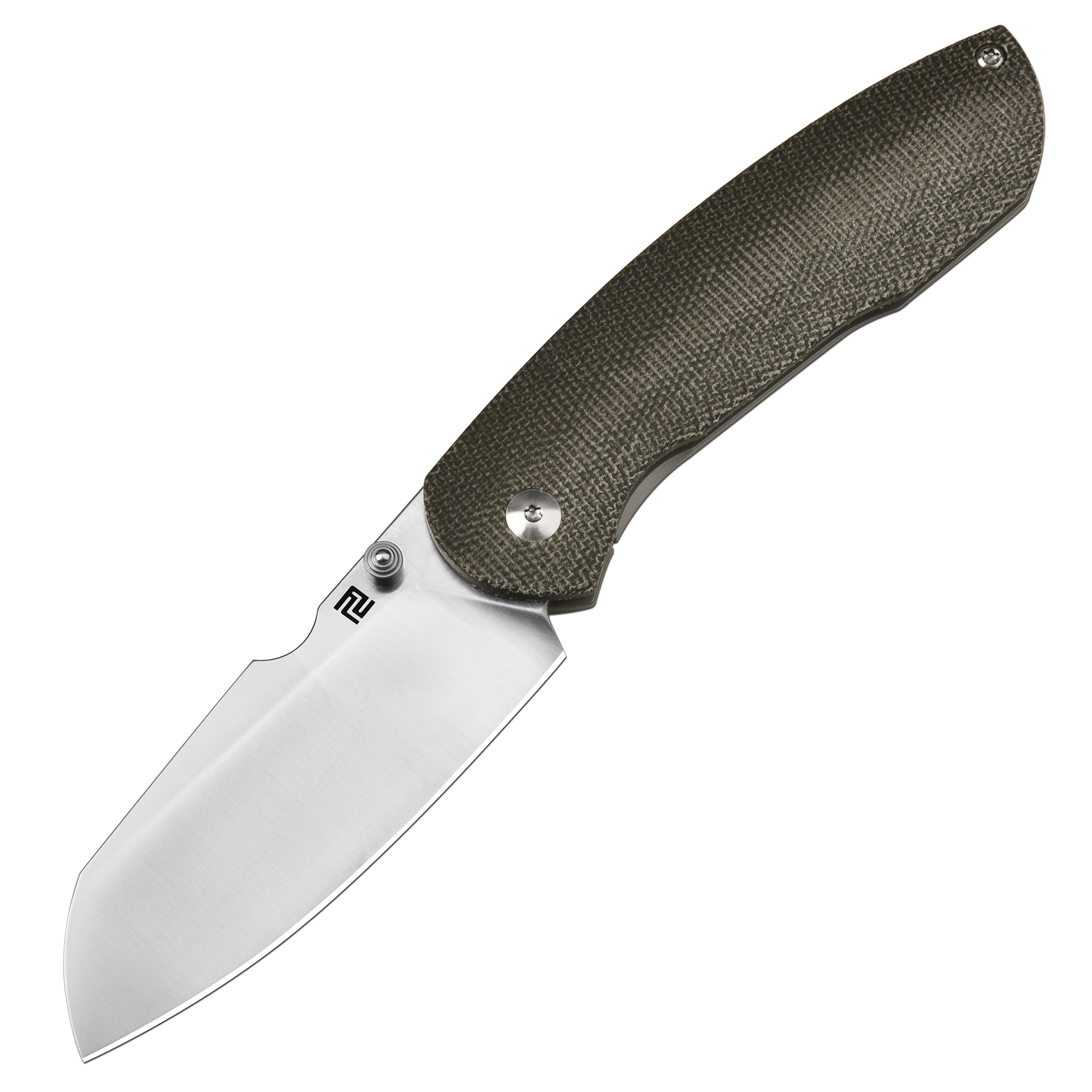 ArtisanCutlery Prime 1866G S90V Blade Micarta+Titanium Handle Folding Knives