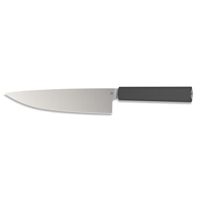 Butterfork Purest 8” Chef's Knife, AR-RPM9 Stainless Steel, Replaceable ABS Handle, Dark Grey