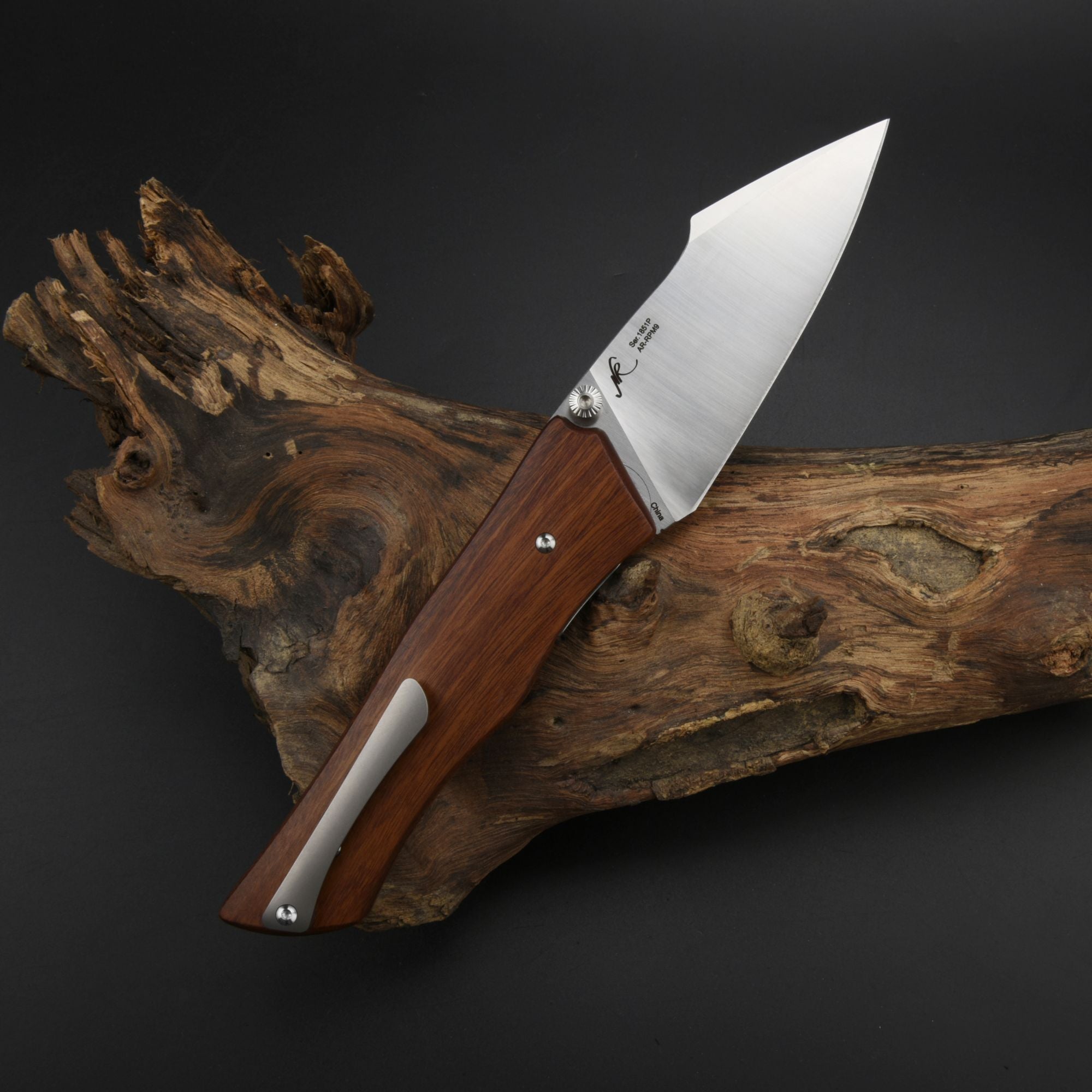 Artisan Cutlery Ahab ATZ-1851P AR-RPM9 Blade G10 and Wood/G10 Handle Folding Knives