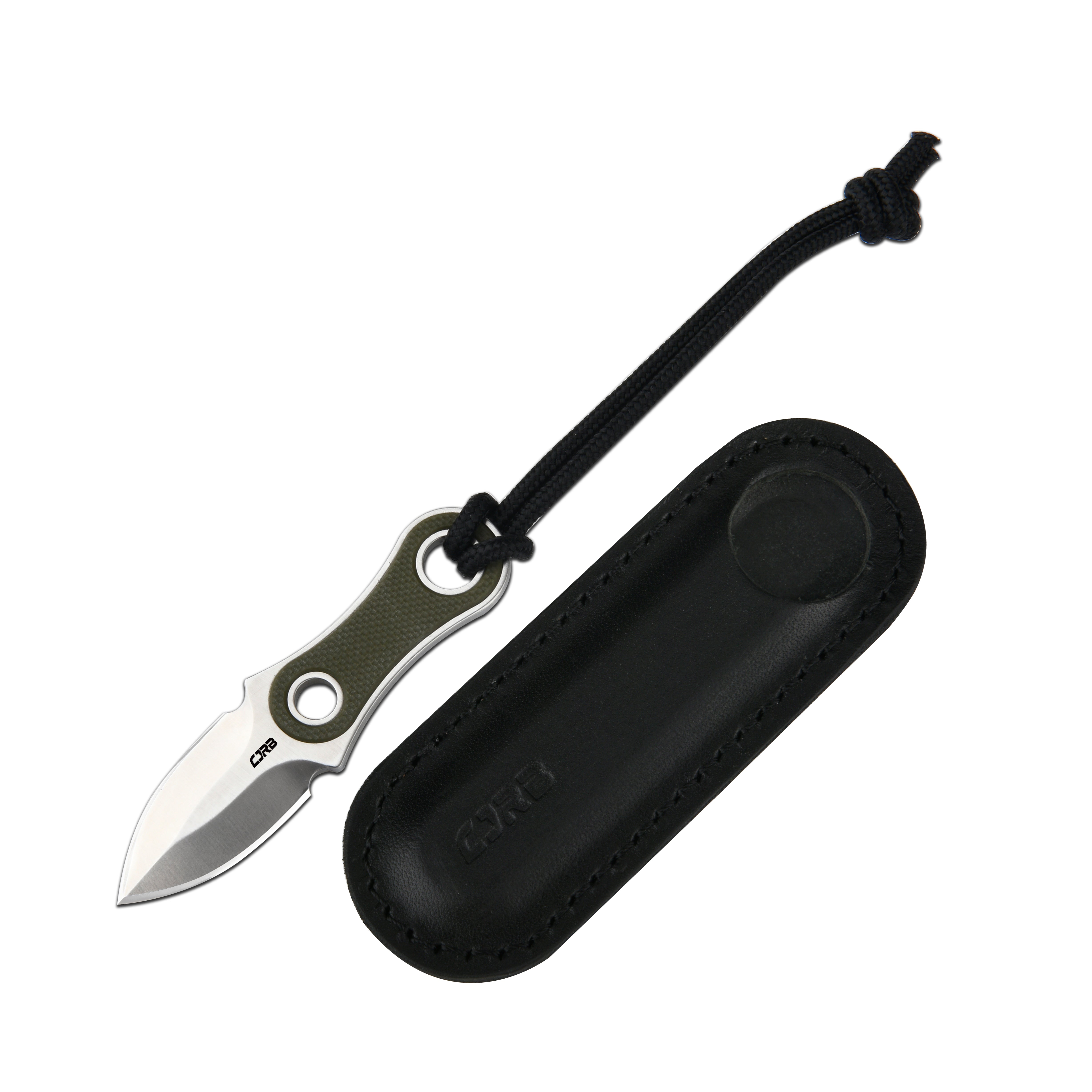 CJRB Knap J1940 AR-RPM9 Steel Blade G10 Handle Fixed Blade Knives - Green G10 + Sand Polish Blade (J1940-GN)