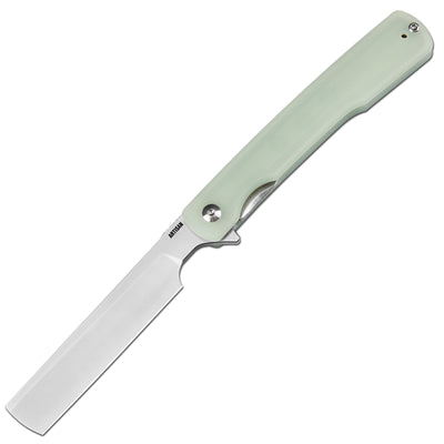 Artisan Cutlery Orthodox V2 Flipper & Liner Lock Knife Green G10 Handle (3.54'' Sand polish AR-RPM9 Blade) 1883P-NTG