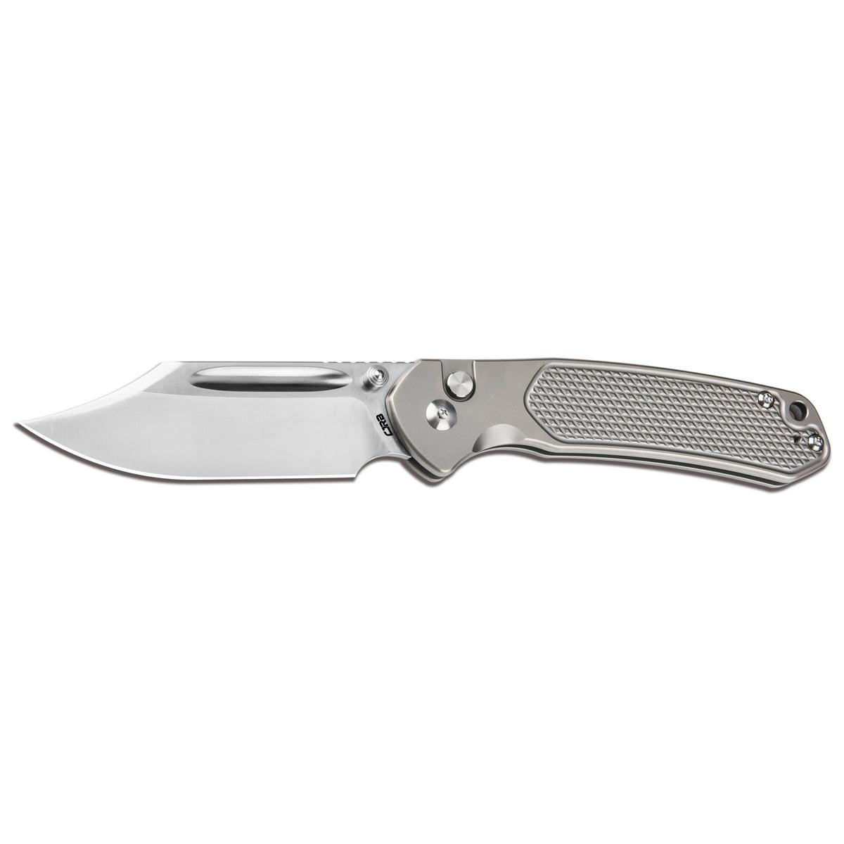 CJRB Bowie Pyrite J1942T CPM S90V Blade Titanium Handle Folding Knives ...