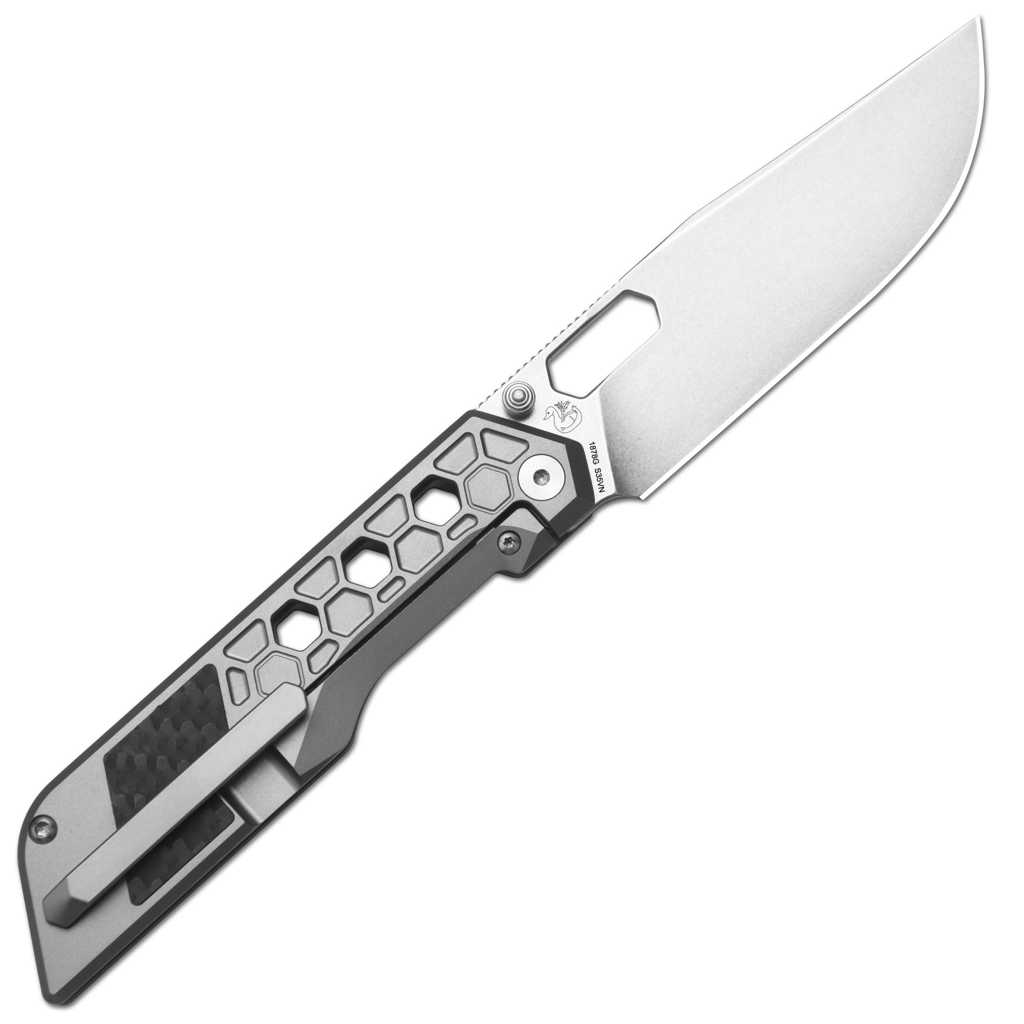 Artisan Cutlery Beest ATZ-1878G S35VN Blade Titanium Handle Folding Knives