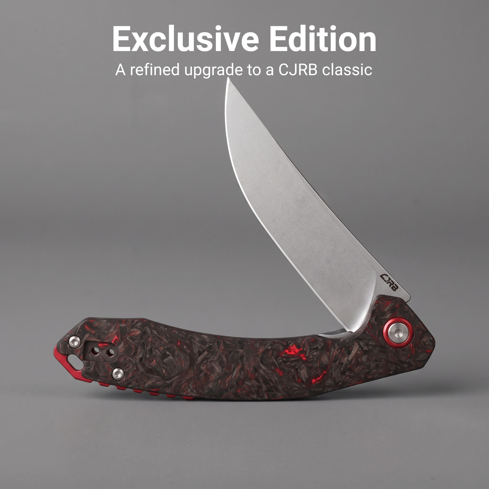 [LIMITED 30 PCS] CJRB Gobi Flipper & Liner Lock Fat Carbon Handle (3.5'' CPM S90V Stone Wash Blade) J1906G-DM (Exclusive)