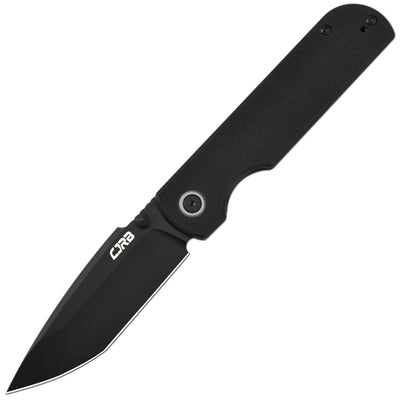 CJRB Nova J1937 AR-RPM9 Steel Blade G10 Handle Folding Knives - Black PVD / Black (J1937-BBK)