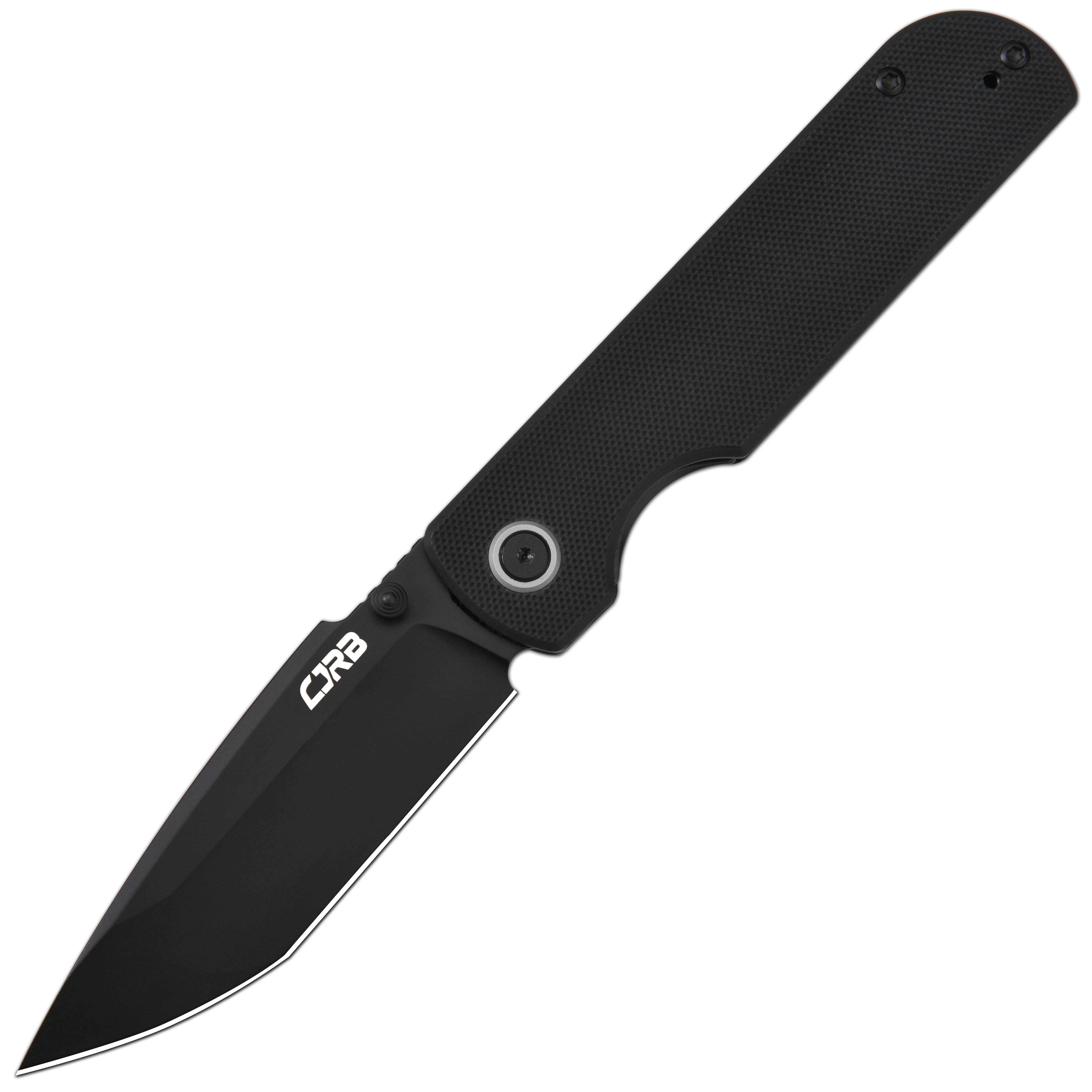 CJRB Nova J1937 AR-RPM9 Steel Blade G10 Handle Folding Knives - Black PVD / Black (J1937-BBK)