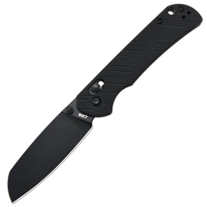 CJRB Lyrid J1953 AR-RPM9 Steel Blade G10 Handle Folding Knives - Black PVD/Black G10 (J1953-BBK)
