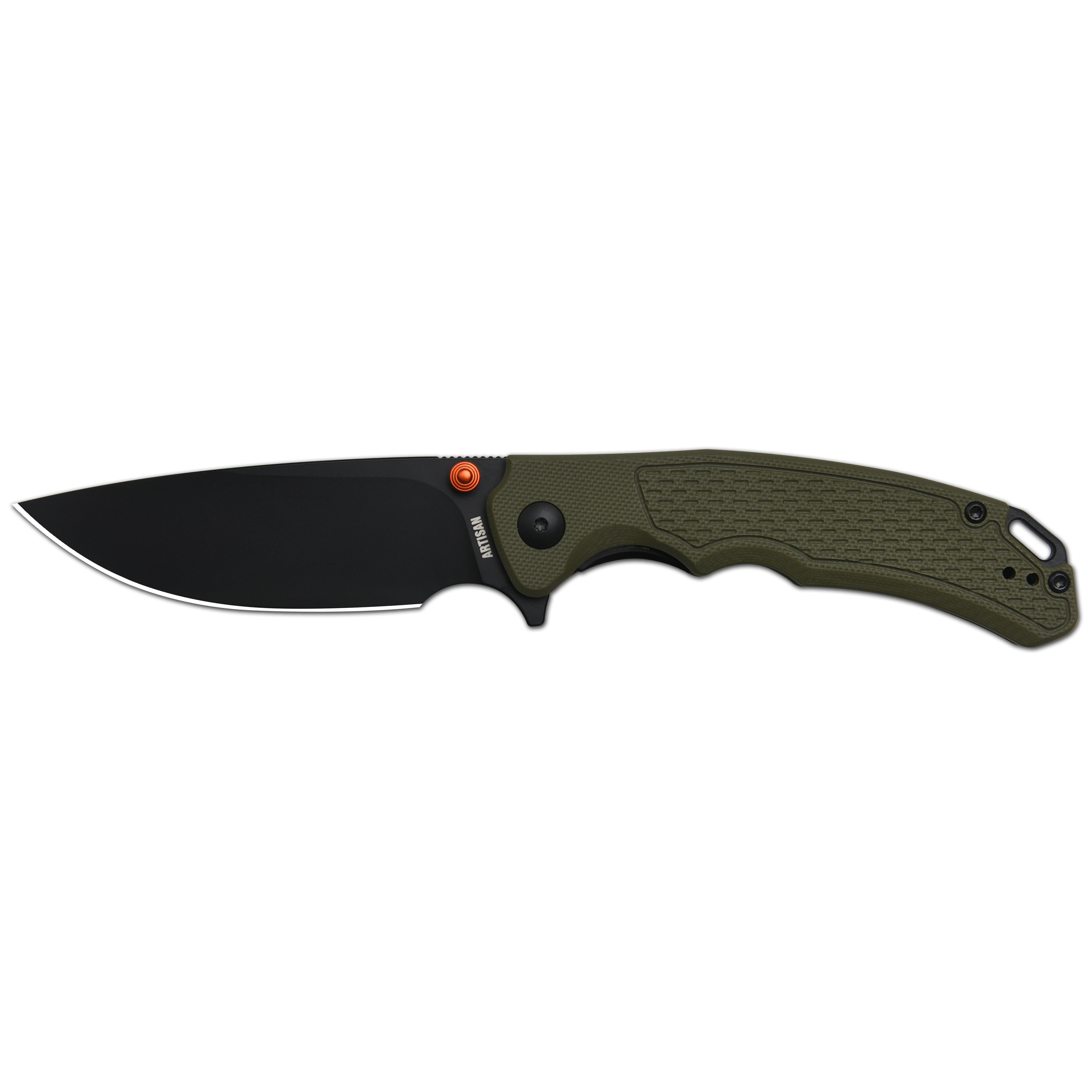 Artisan Cutlery Tradition V2 1702M AR-RPM9 Blade G10 Handle Folding Knives - Green (1702M-BGN)
