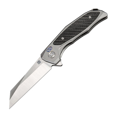 Artisan Cutlery Megahawk ATZ-1809G M390 Blade Titanium Handle Folding Knives - Grey (1809G-GYM)