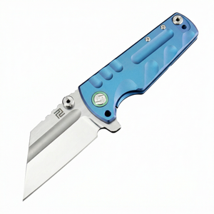 Artisan Cutlery Proponent ATZ-1820G S35VN Blade Titanium Handle Folding Knives - Blue (1820G-BUS)