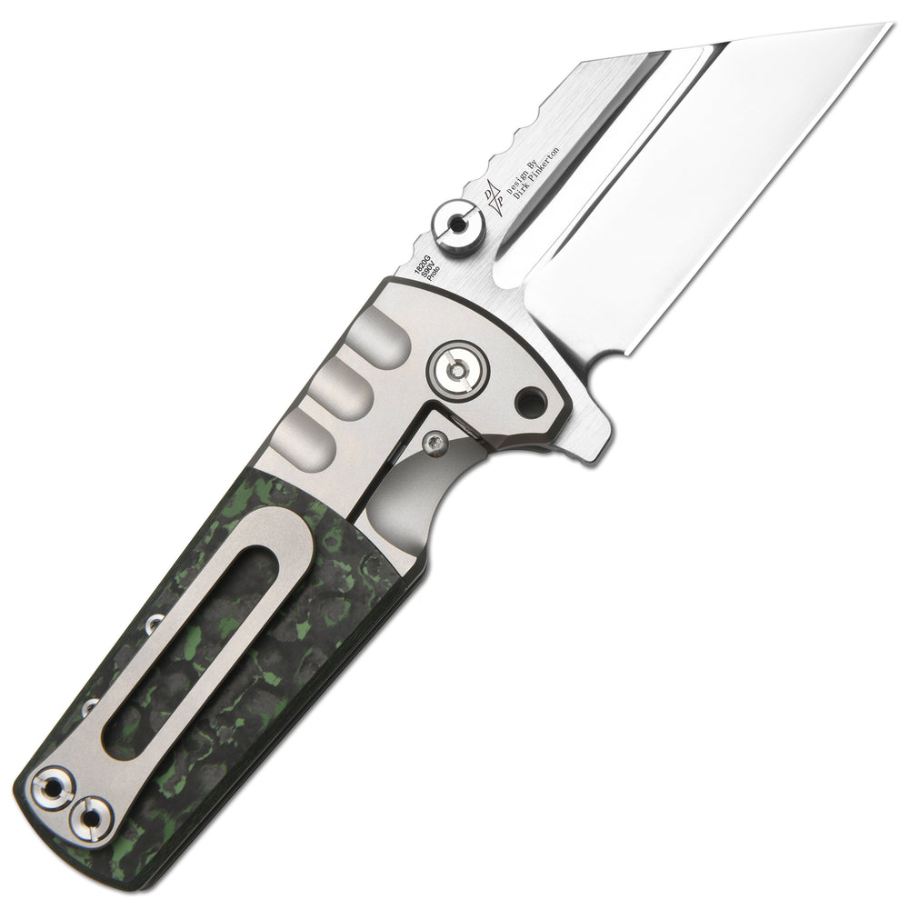 Artisan Cutlery Proponent 1820G-JW S90V Blade Titanium and Fat Carbon ...
