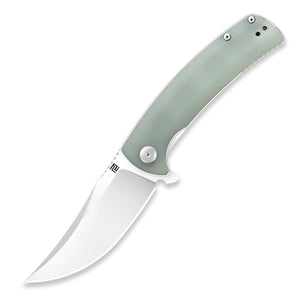 Artisan Cutlery Arroyo ATZ-1845P AR-RPM9 Steel Blade G10 Handle Folding Knives - Natural Green (1845P-NTG)