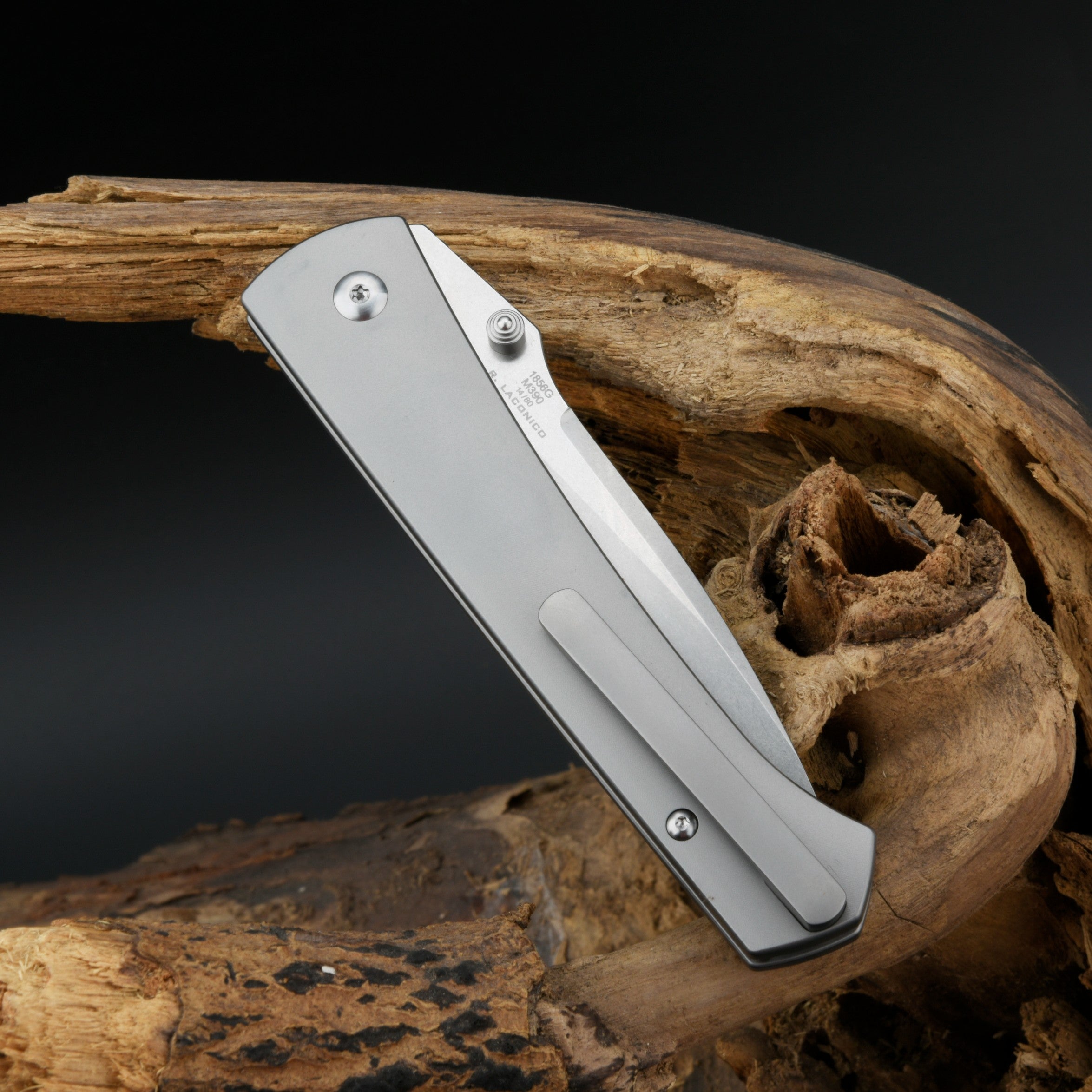 Artisan Cutlery Andromeda 1856G-FCG M390 Blade Titanium and Fat Carbon Handle Folding Knife (Limited Edition)