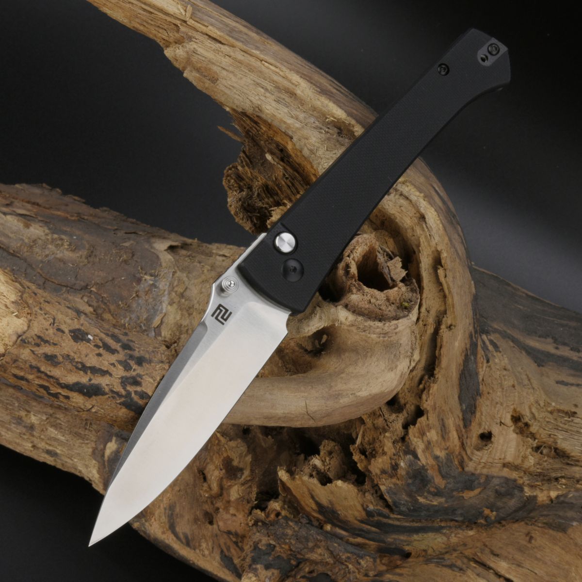 Artisan Cutlery Andromeda 1856P AR-RPM9 Blade G10 Handle Folding Knife - Black (1856P-BK)