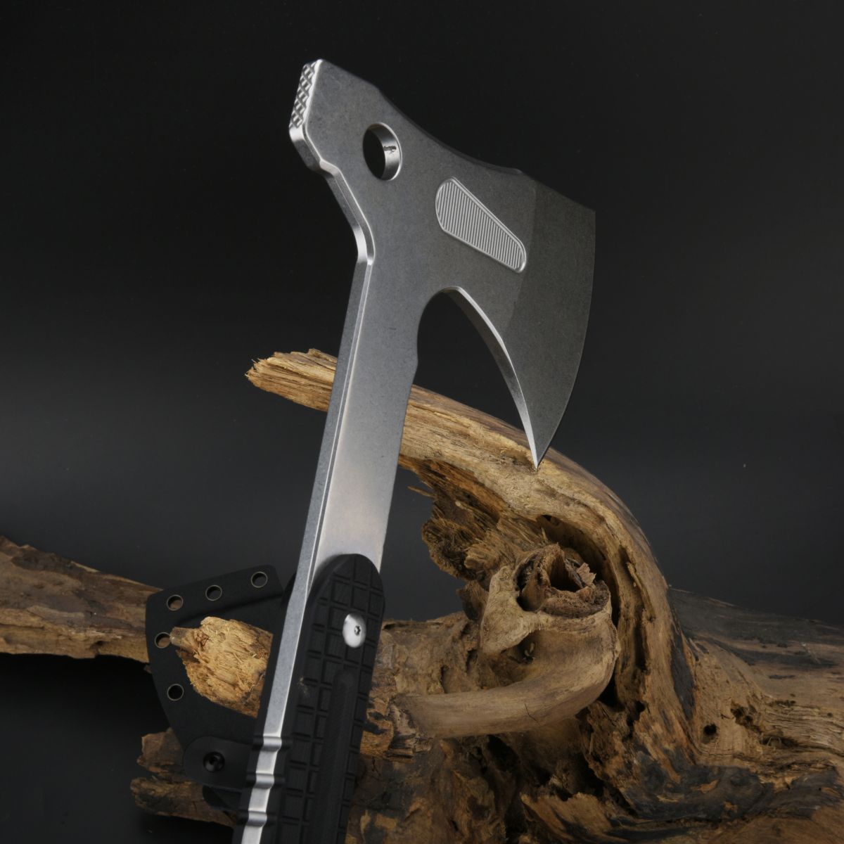 Artisan Cutlery Nebulax ATZ-1857A Stainless Steel Blade G10 Handle Axe - Stone Wash (1857A-BK)