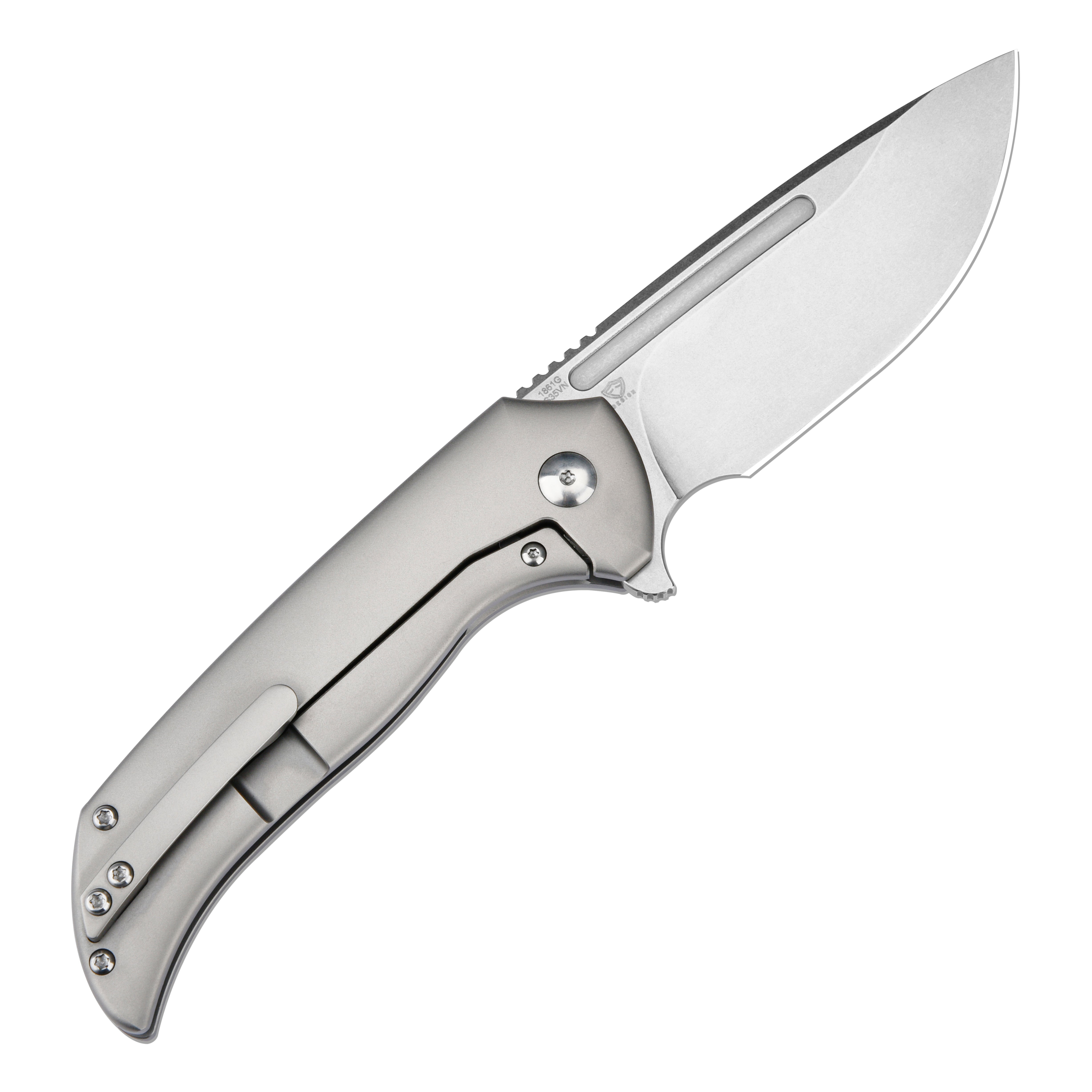 ArtisanCutlery Trux ATZ-1861G S35VN Blade Titanium Handle Folding Knives