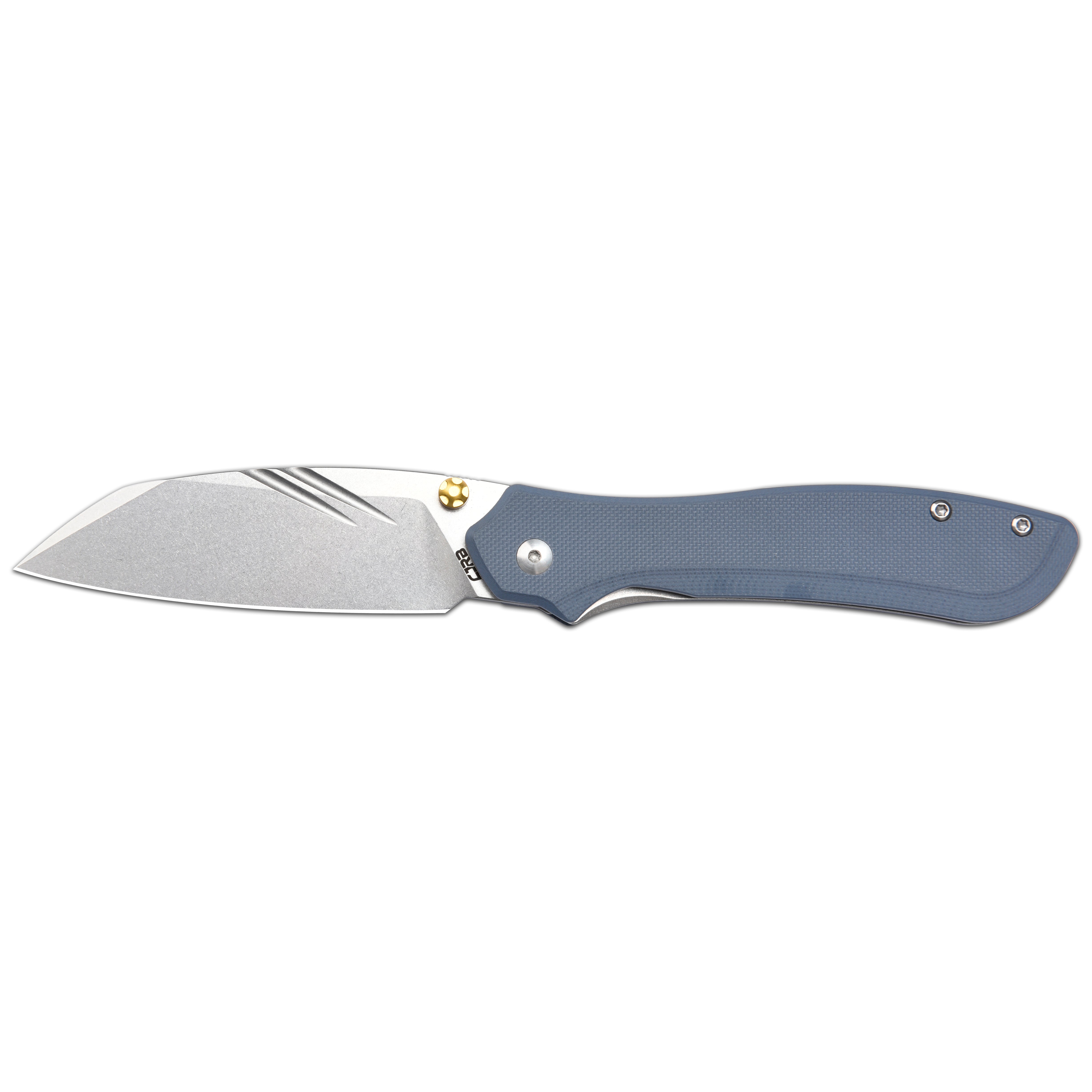 CJRB Fugly J1957 AR-RPM9 Steel Blade G10 Handle Folding Knives - Sand Polish/Gray G10 (J1957-GY)