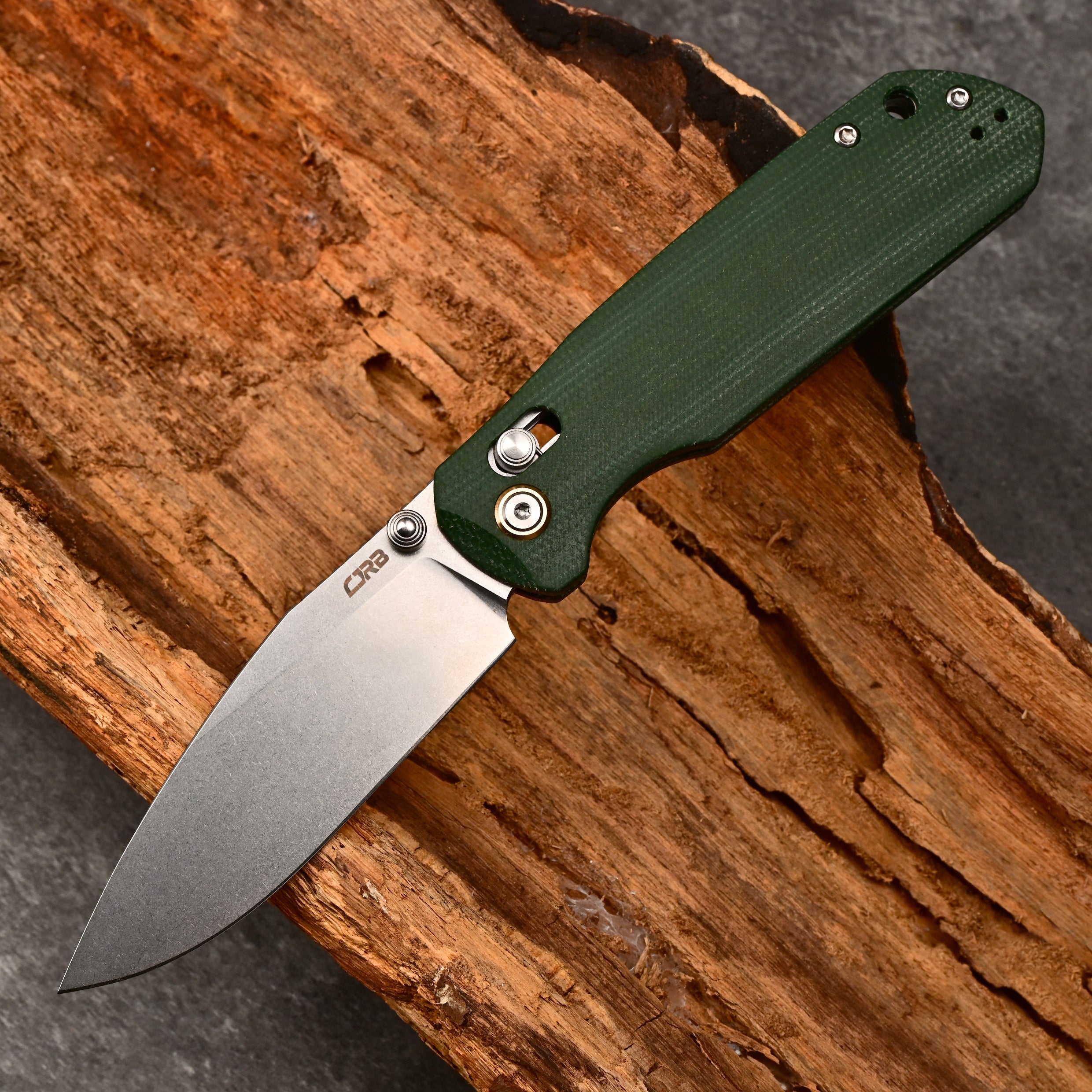CJRB  Prototype Mega Maximal J1954L AR-RPM9 Steel Blade Micarta Handle Folding Knives