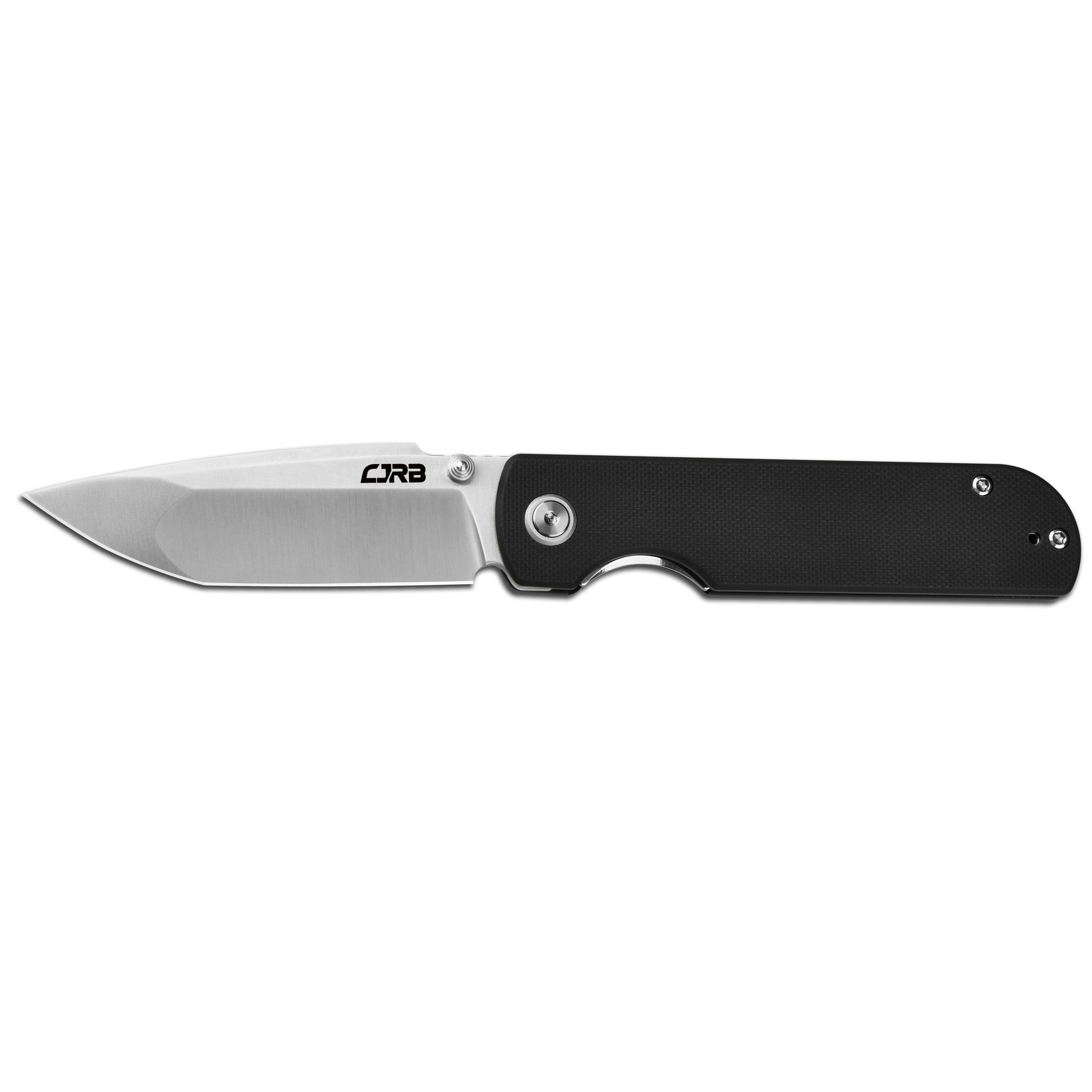 CJRB Nova J1937 AR-RPM9 Steel Blade G10 Handle Folding Knives - Sand Polish / Black (J1937-BK)