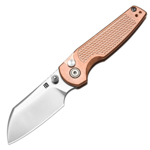 Artisan Cutlery Cleo ATZ-1871G CPM S90V Blade Copper Handle Folding Knives