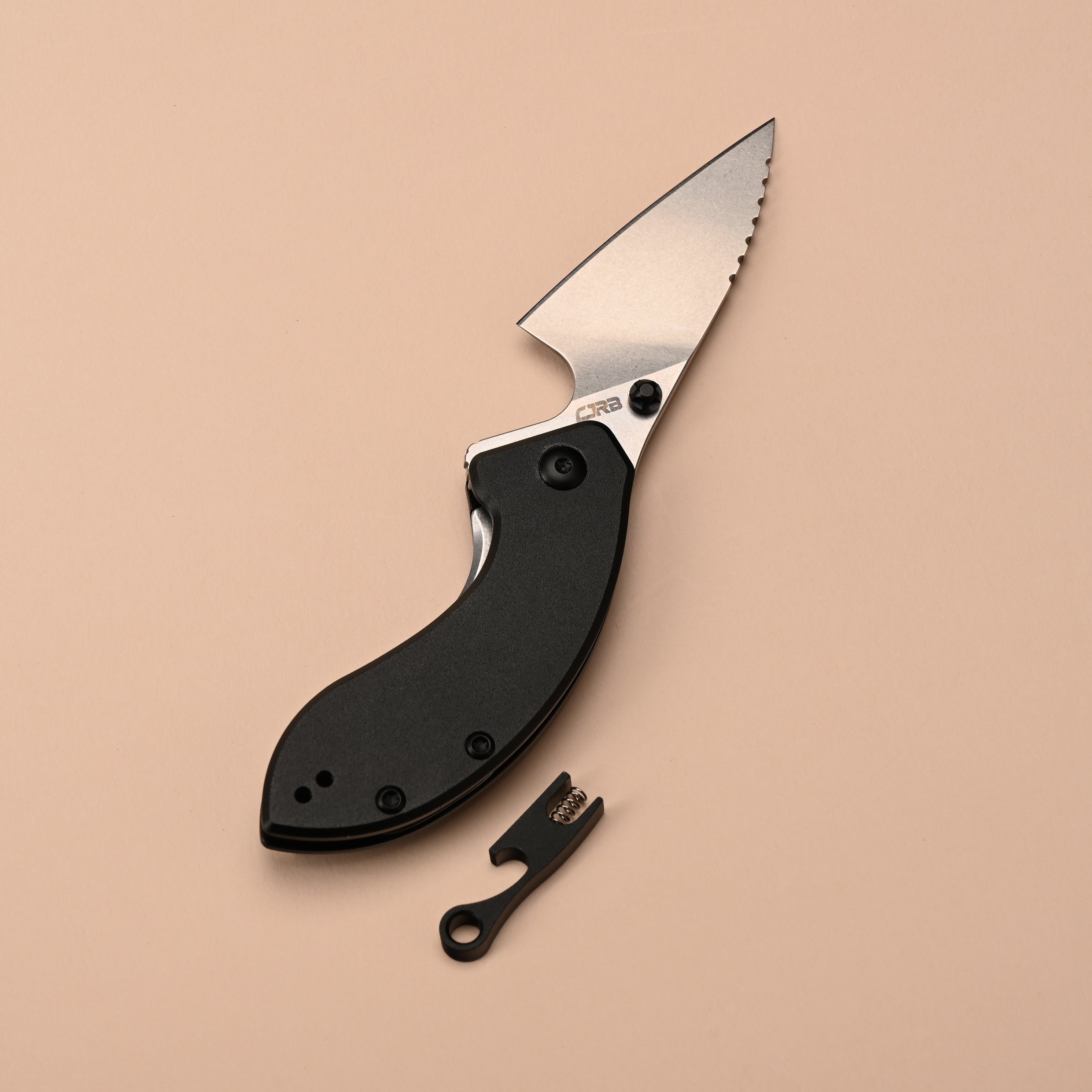 CJRB  Prototype Spud J1971 AR-RPM9 Steel Blade Titanium/Aluminum Handle Folding Knives