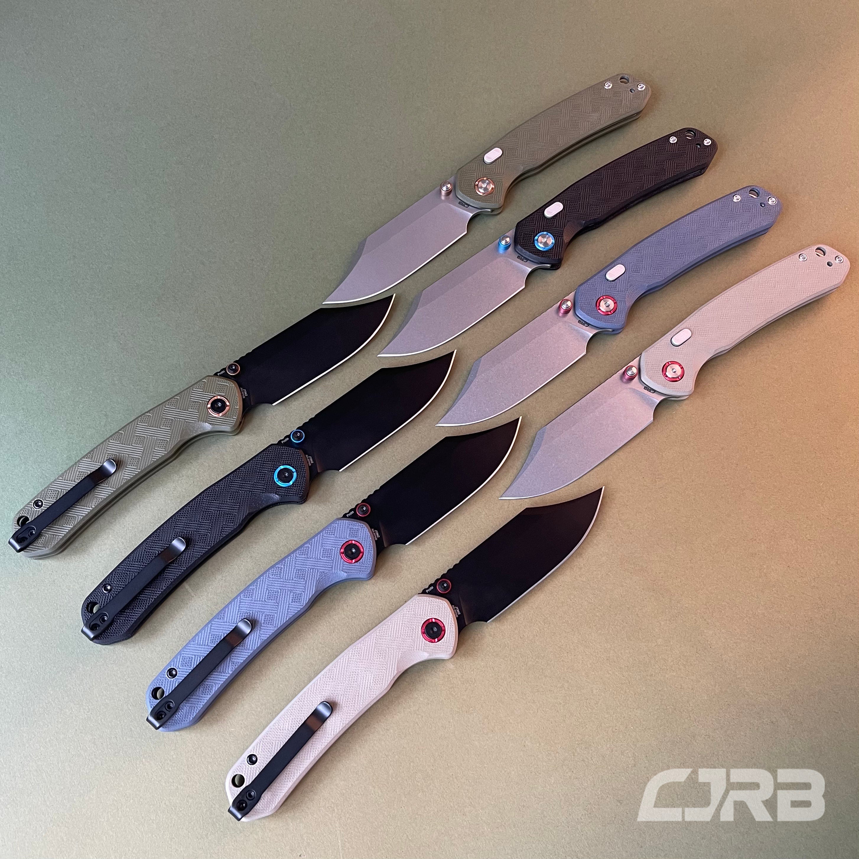 CJRB Bowie Pyrite J1942X AR-RPM9 Steel G10 Handle Folding Knives(Prototype)