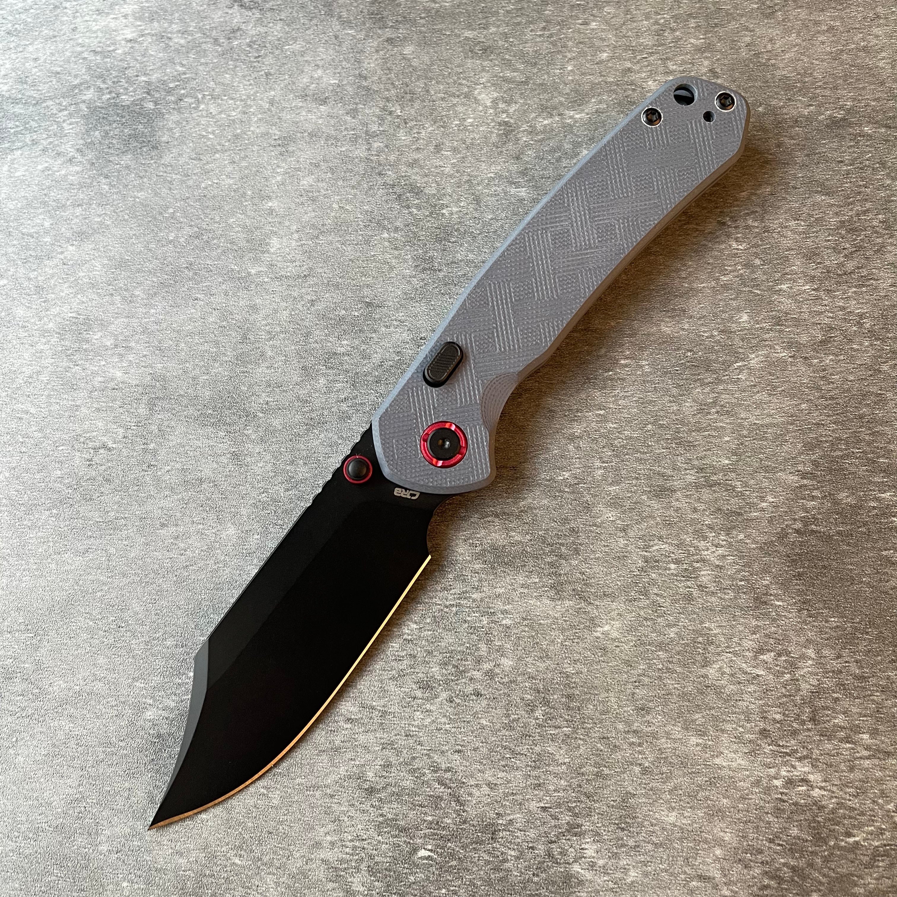 CJRB Bowie Pyrite J1942X AR-RPM9 Steel G10 Handle Folding Knives(Prototype)