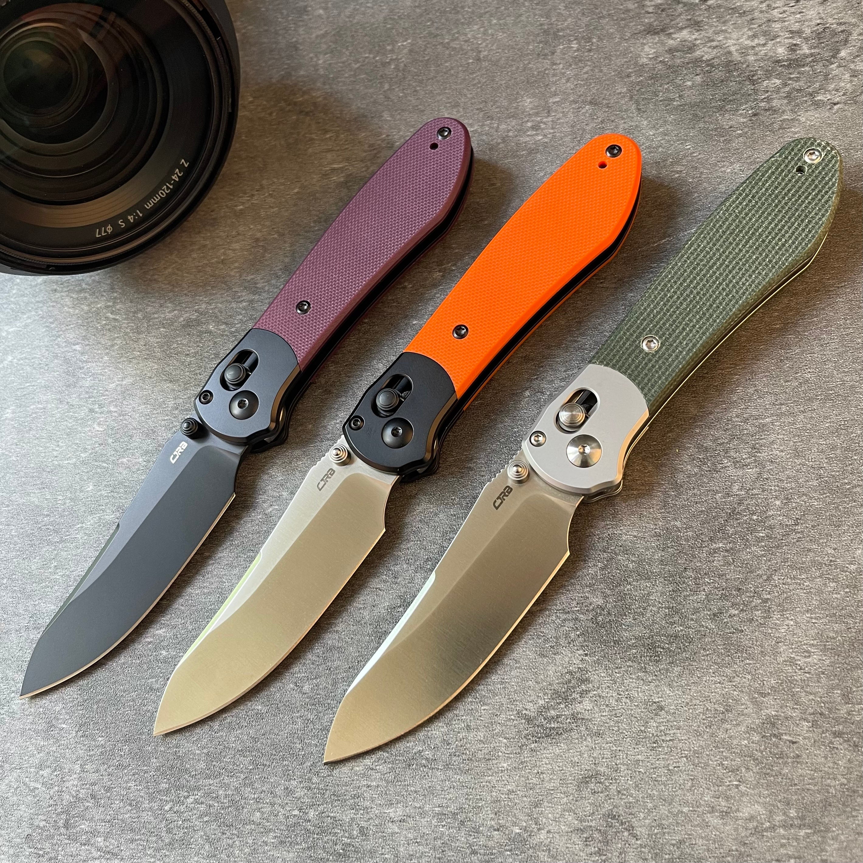 CJRB Fishers J1976 AR-RPM9 Steel G10/Micarta Handle Folding Knives(Prototype)