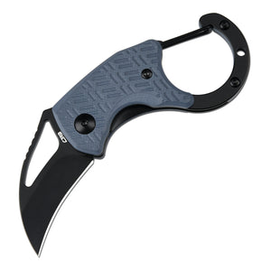 CJRB Anansi J1964 AR-RPM9 Steel Blade G10 Handle Folding Knives - Blue G10 Handle/Black PVD Finish (J1964-BBU)