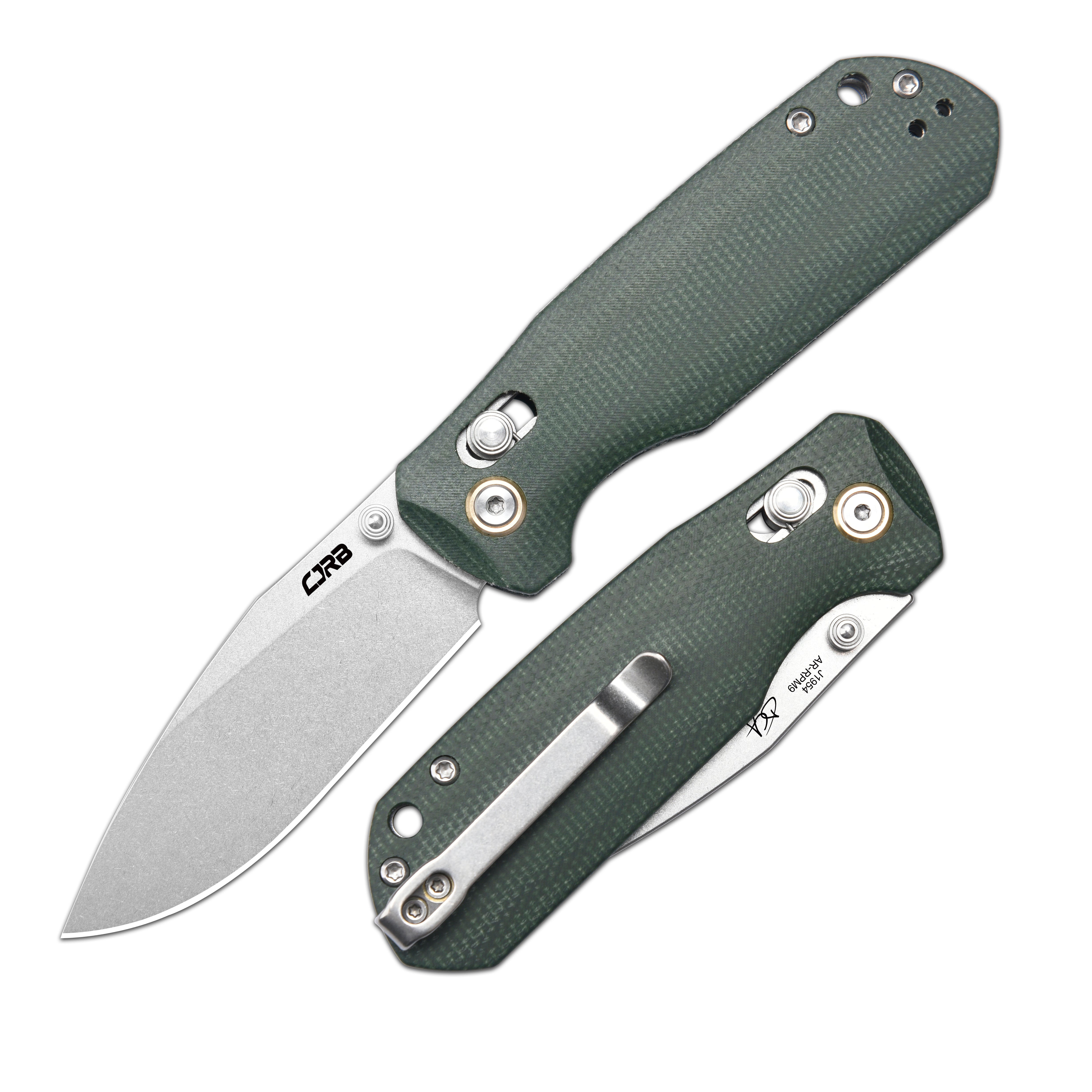 CJRB Maximal J1954 AR-RPM9 Blade Micarta Handle Folding Knives